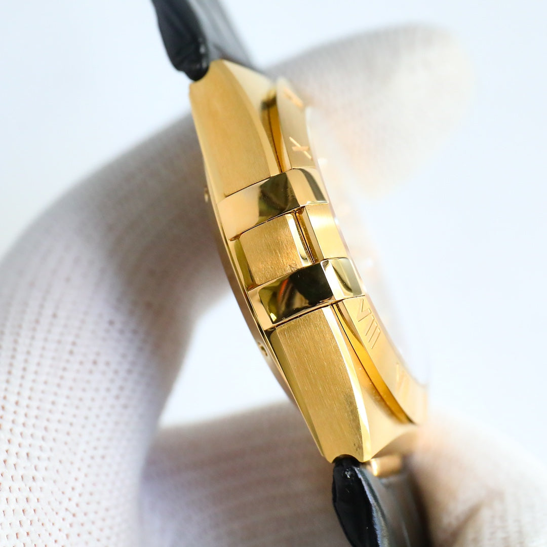 Omega Constellation Series Leather Strap Watch