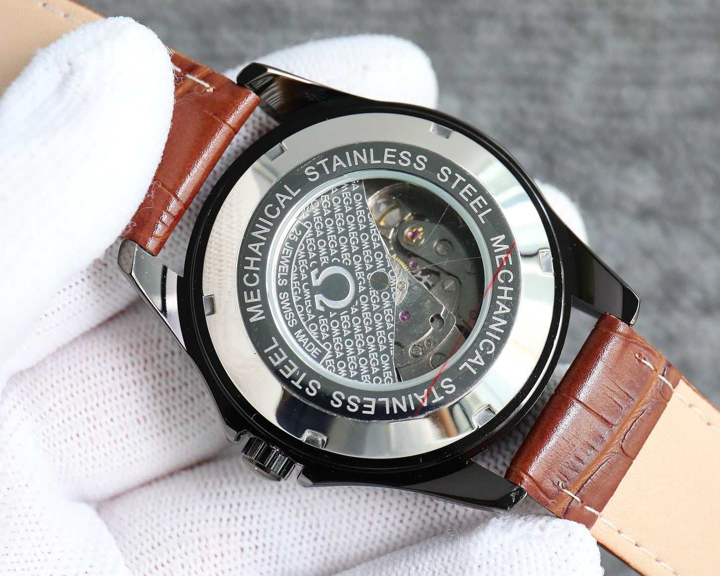 Omega Nine Wheel Fully Automatic Sun Moon Star Mechanical Watch