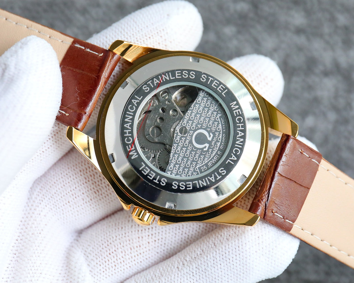 Omega Nine Wheel Fully Automatic Sun Moon Star Mechanical Watch