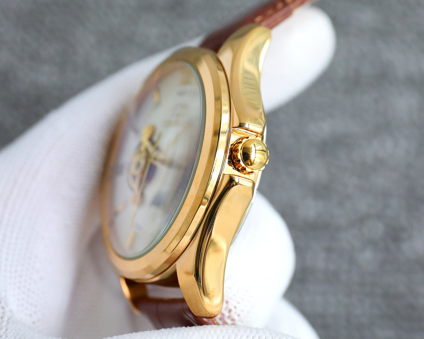 Omega Nine Wheel Fully Automatic Sun Moon Star Mechanical Watch