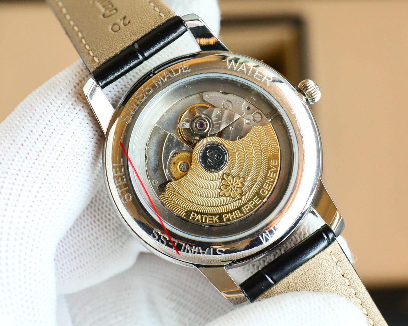 Patek Philippe Disc Leather Strap Fully Automatic Mechanical Watch