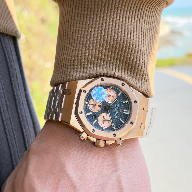 Audemars Piguet Royal Oak Chronograph Luminous Wrist Watch