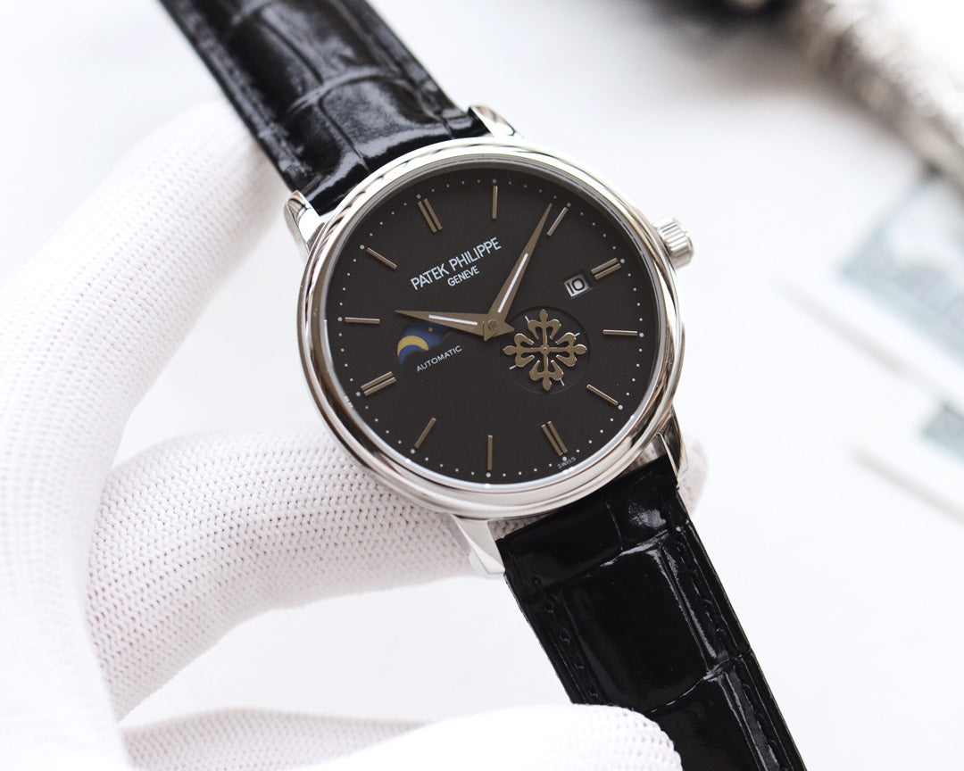Patek Philippe Leather Strap Men's Watch