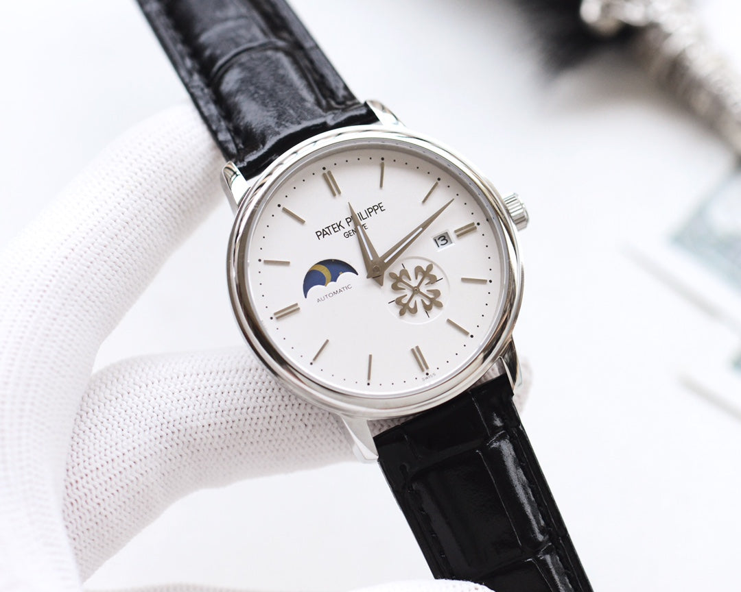 Patek Philippe Leather Strap Men's Watch