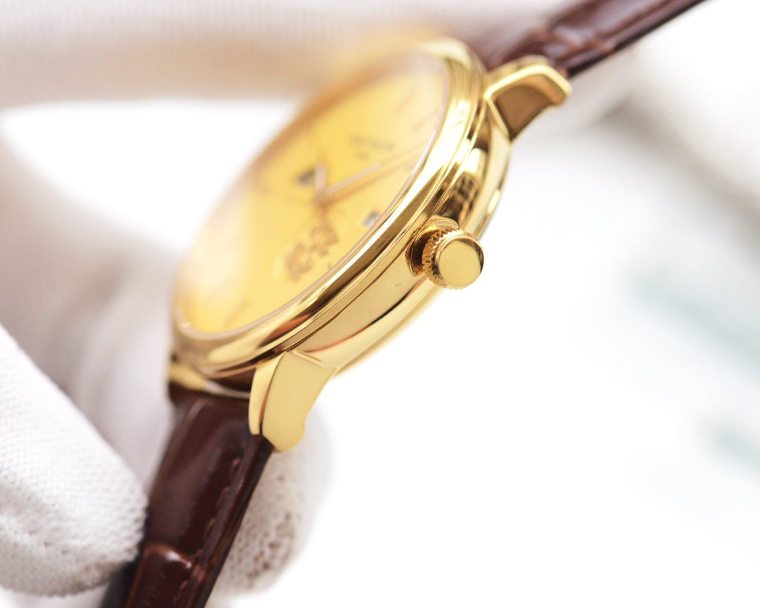 Patek Philippe Leather Strap Men's Watch