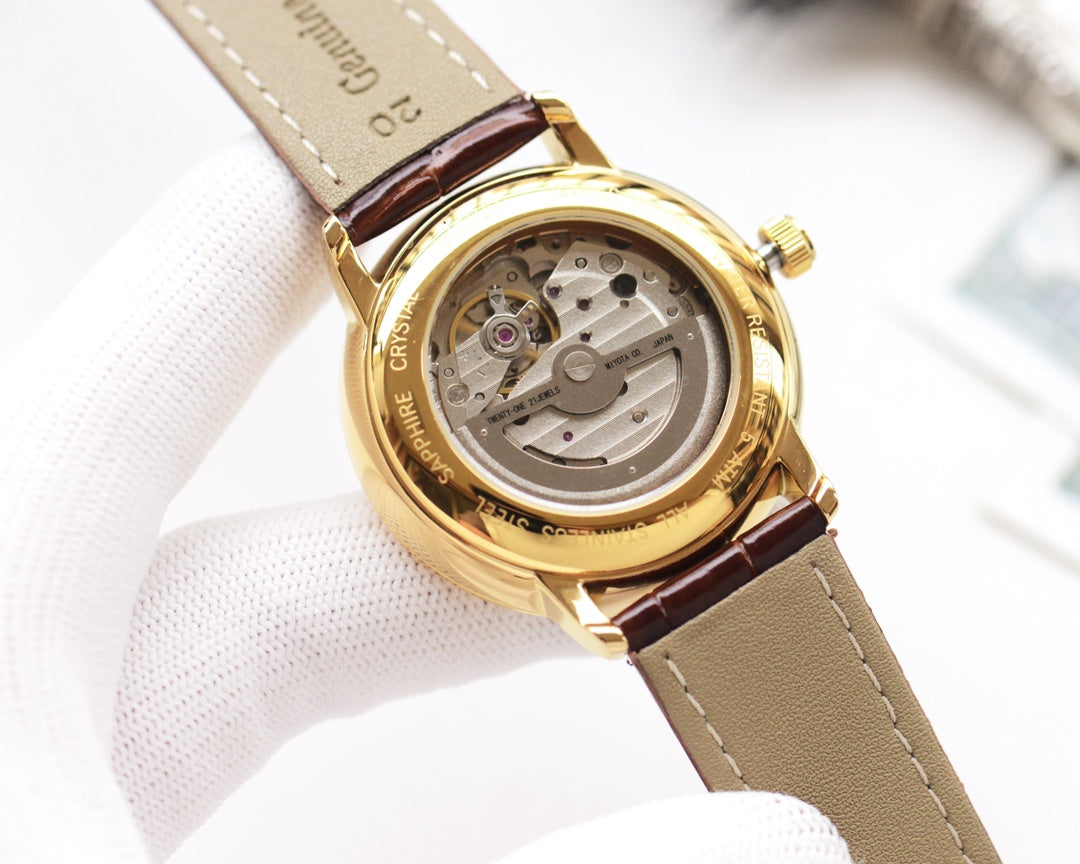 Patek Philippe Leather Strap Men's Watch