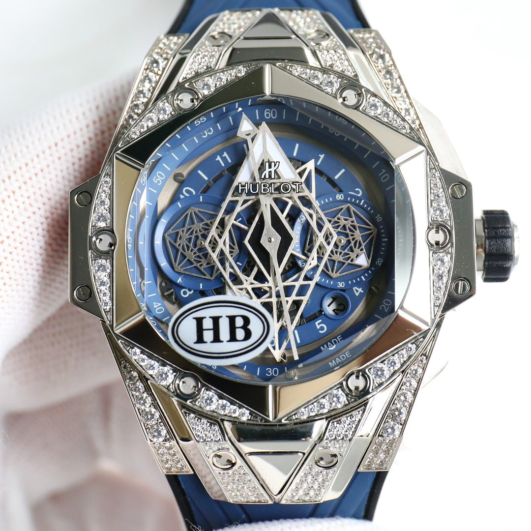 Hublot's brand new tattoo second-generation diamond inlaid watch