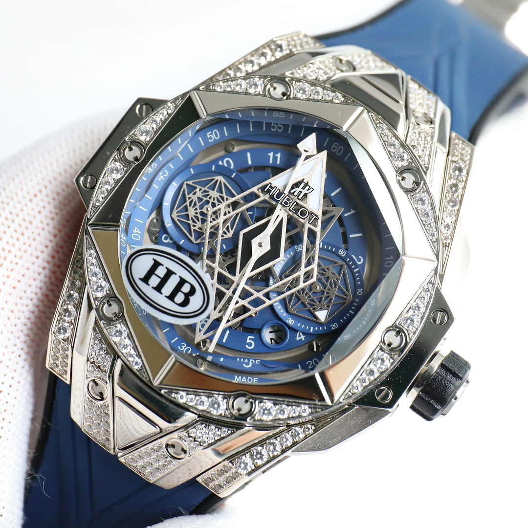 Hublot's brand new tattoo second-generation diamond inlaid watch