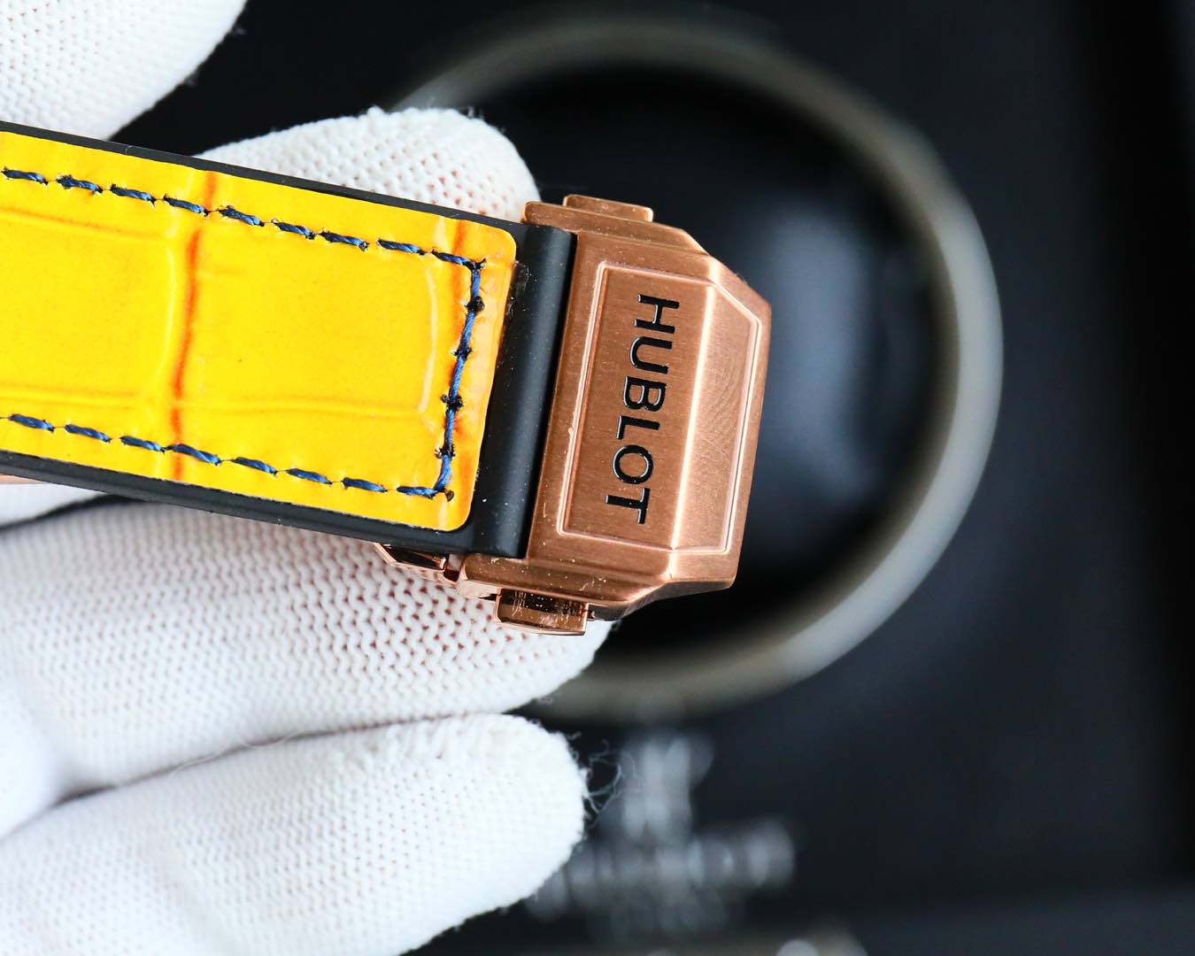 Hublot Stainless Steel Rainbow Diamond Watch