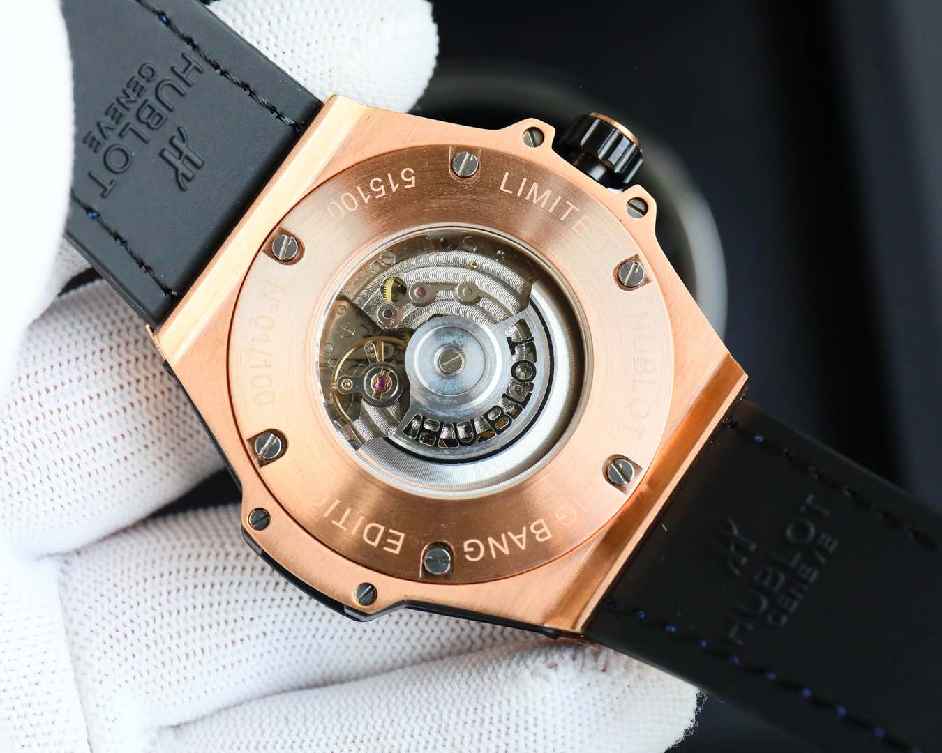 Hublot Stainless Steel Rainbow Diamond Watch