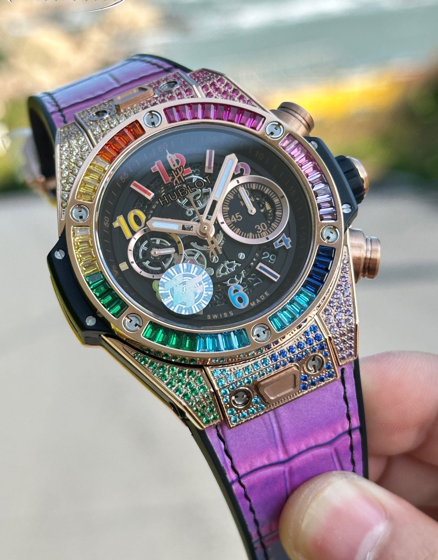 Hublot Big Bang Explosion Element Material Full Diamond Watch