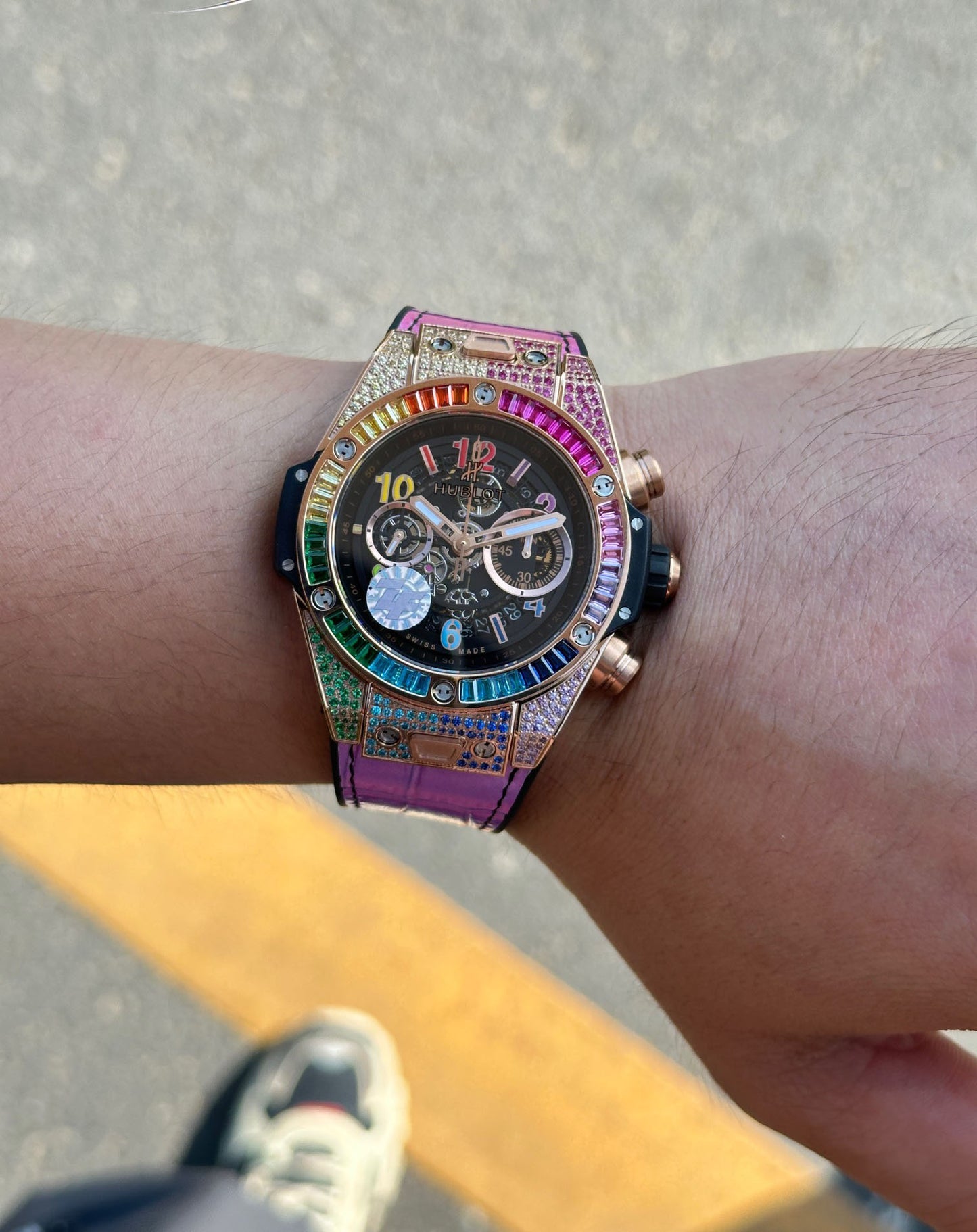 Hublot Big Bang Explosion Element Material Full Diamond Watch