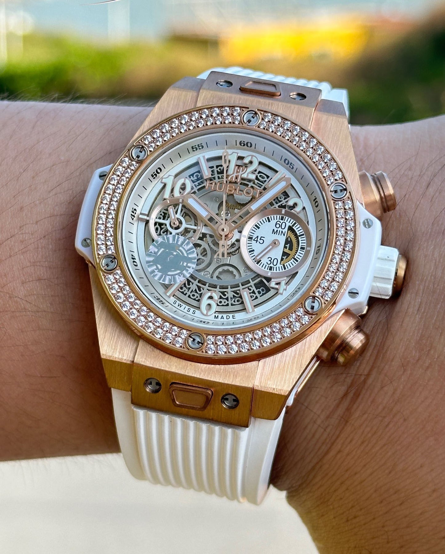 Hublot Diamond encrusted Classic Watch