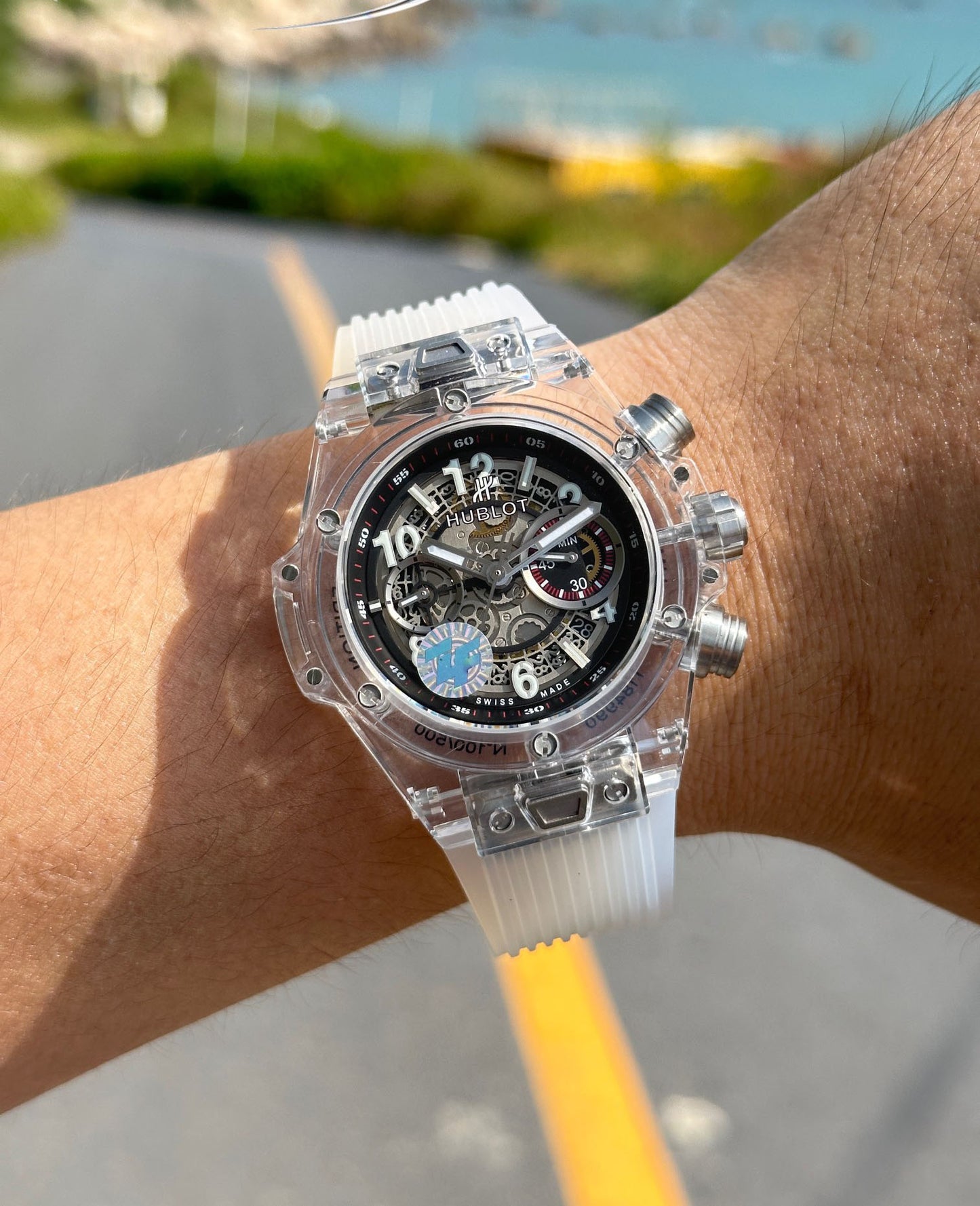 Hublot BIG BANG Classic Series 411.JX.4802.RT "Transparent Watch"
