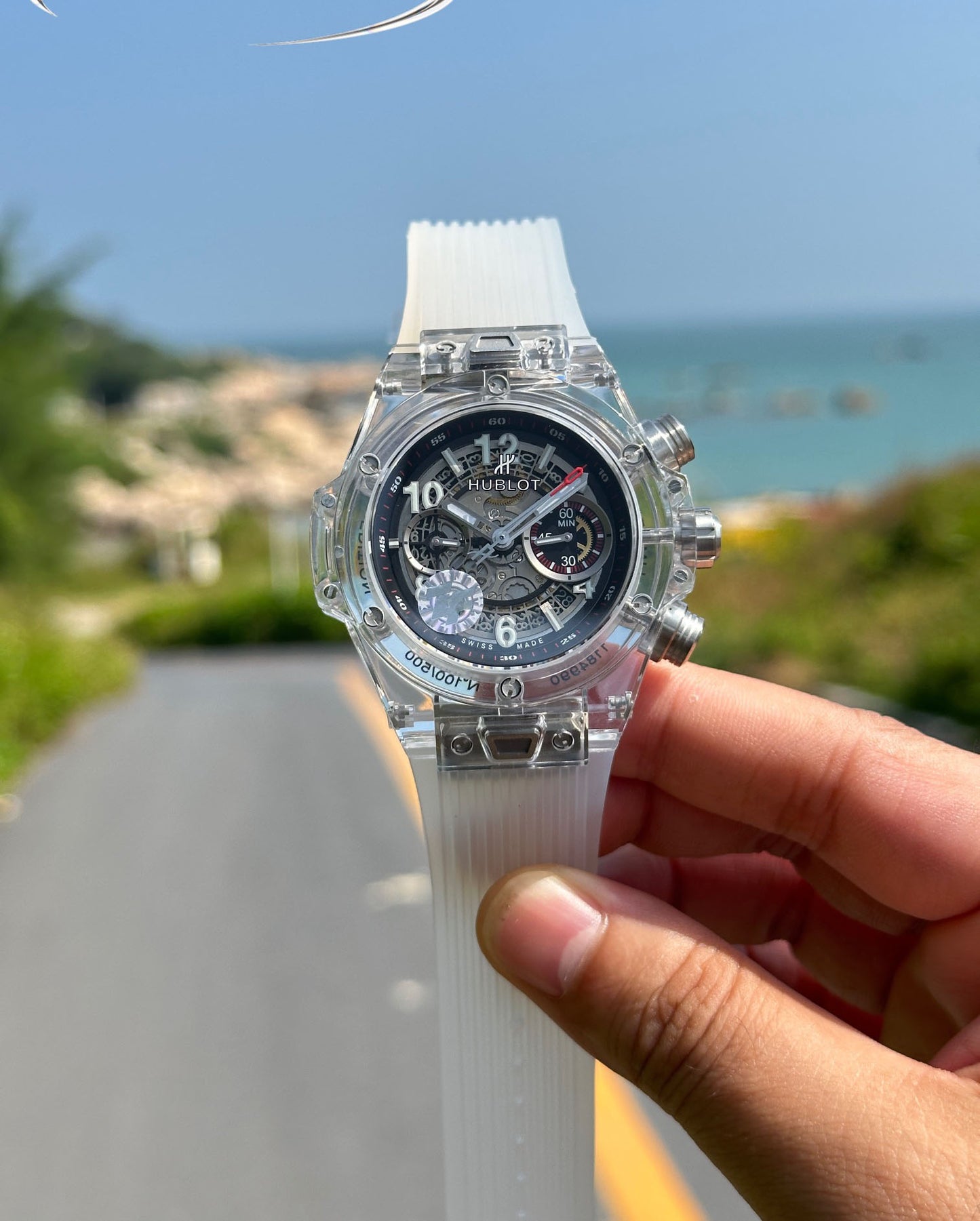 Hublot BIG BANG Classic Series 411.JX.4802.RT "Transparent Watch"