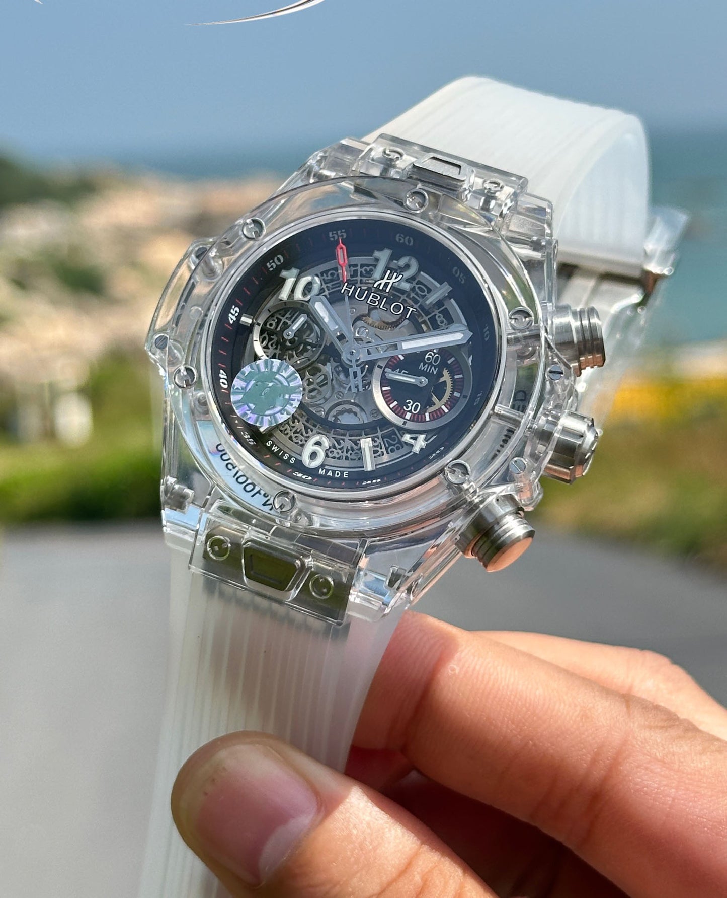Hublot BIG BANG Classic Series 411.JX.4802.RT "Transparent Watch"