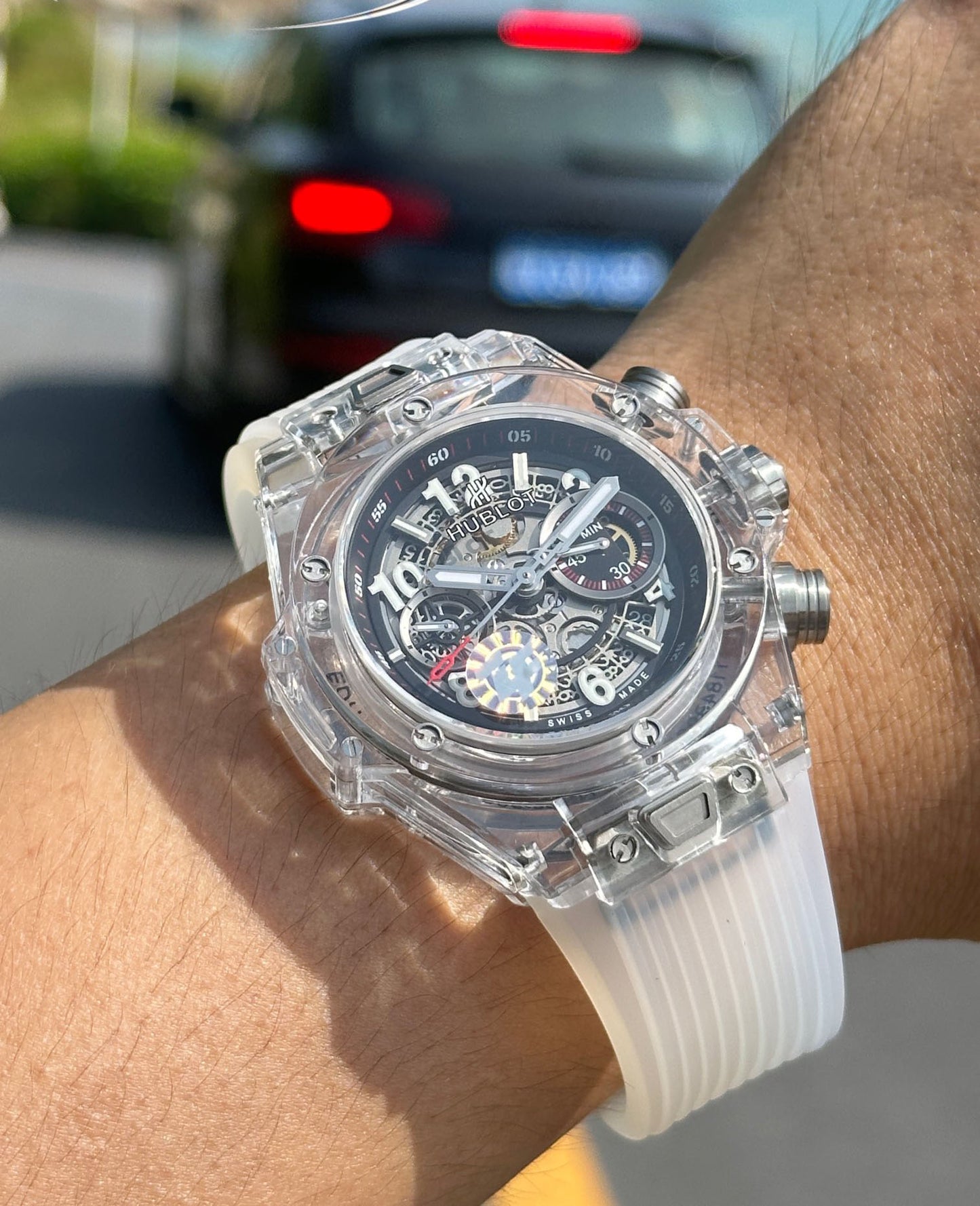Hublot BIG BANG Classic Series 411.JX.4802.RT "Transparent Watch"
