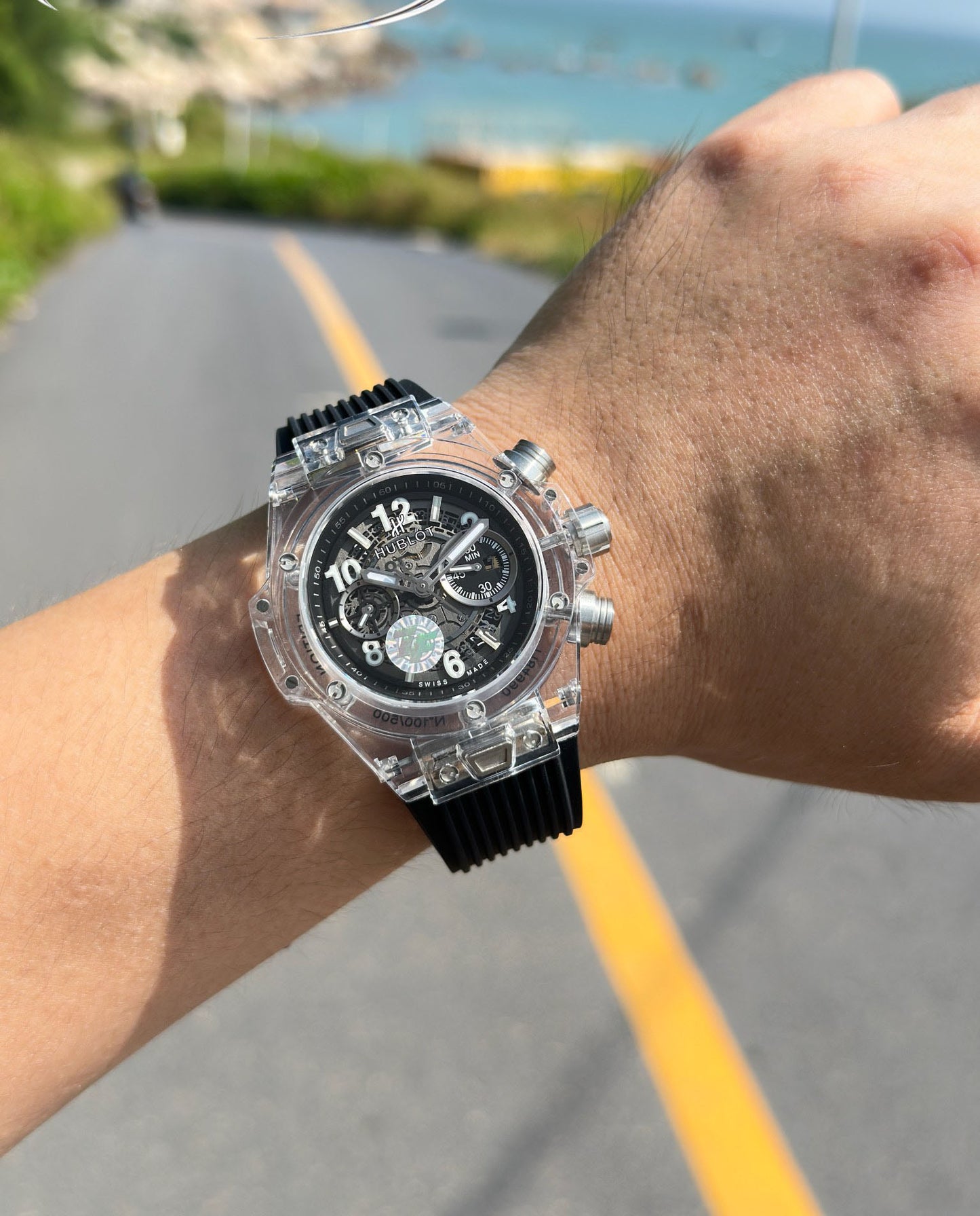 Hublot BIG BANG Classic Series 411.JX.4802.RT "Transparent Watch"