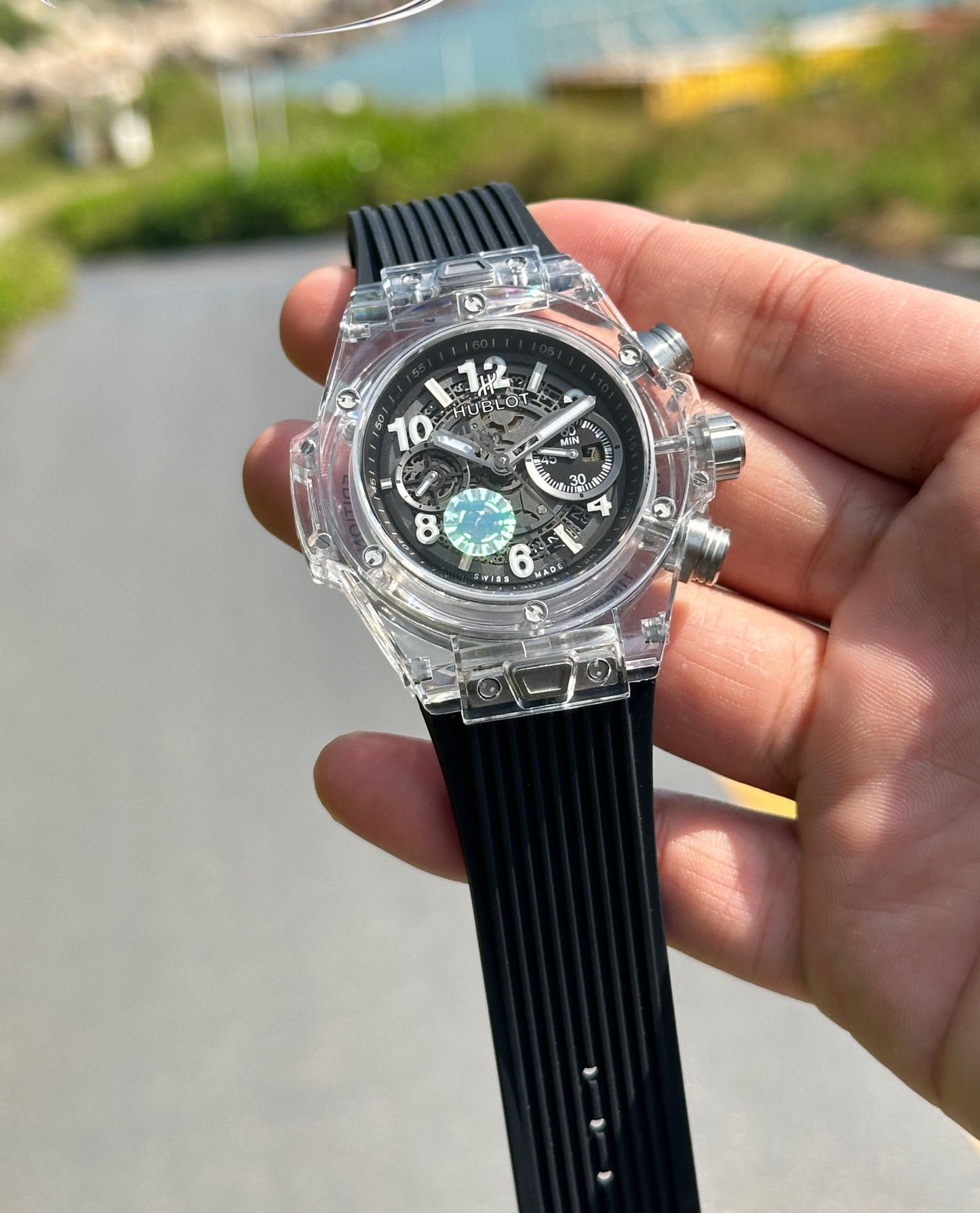 Hublot BIG BANG Classic Series 411.JX.4802.RT "Transparent Watch"