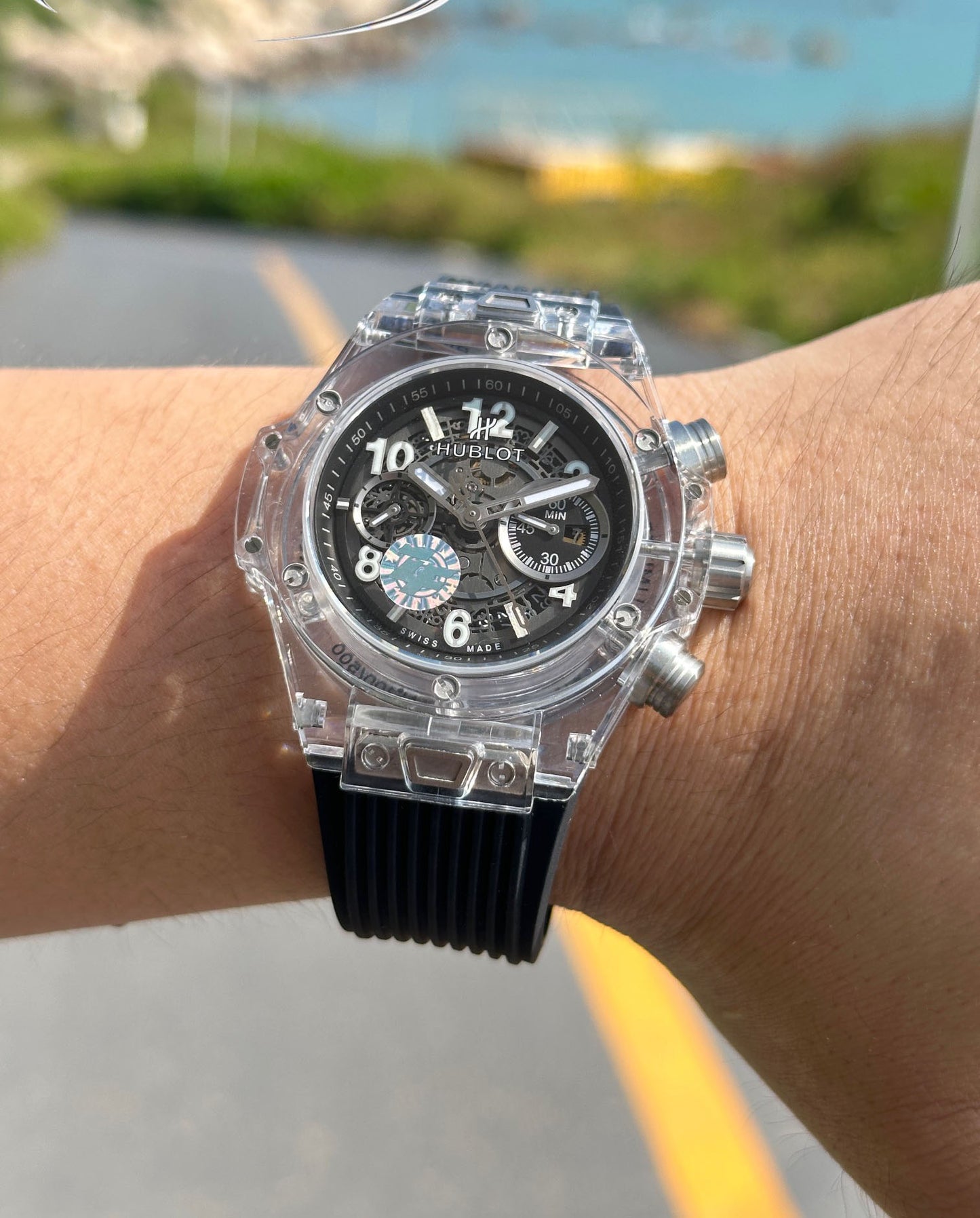 Hublot BIG BANG Classic Series 411.JX.4802.RT "Transparent Watch"