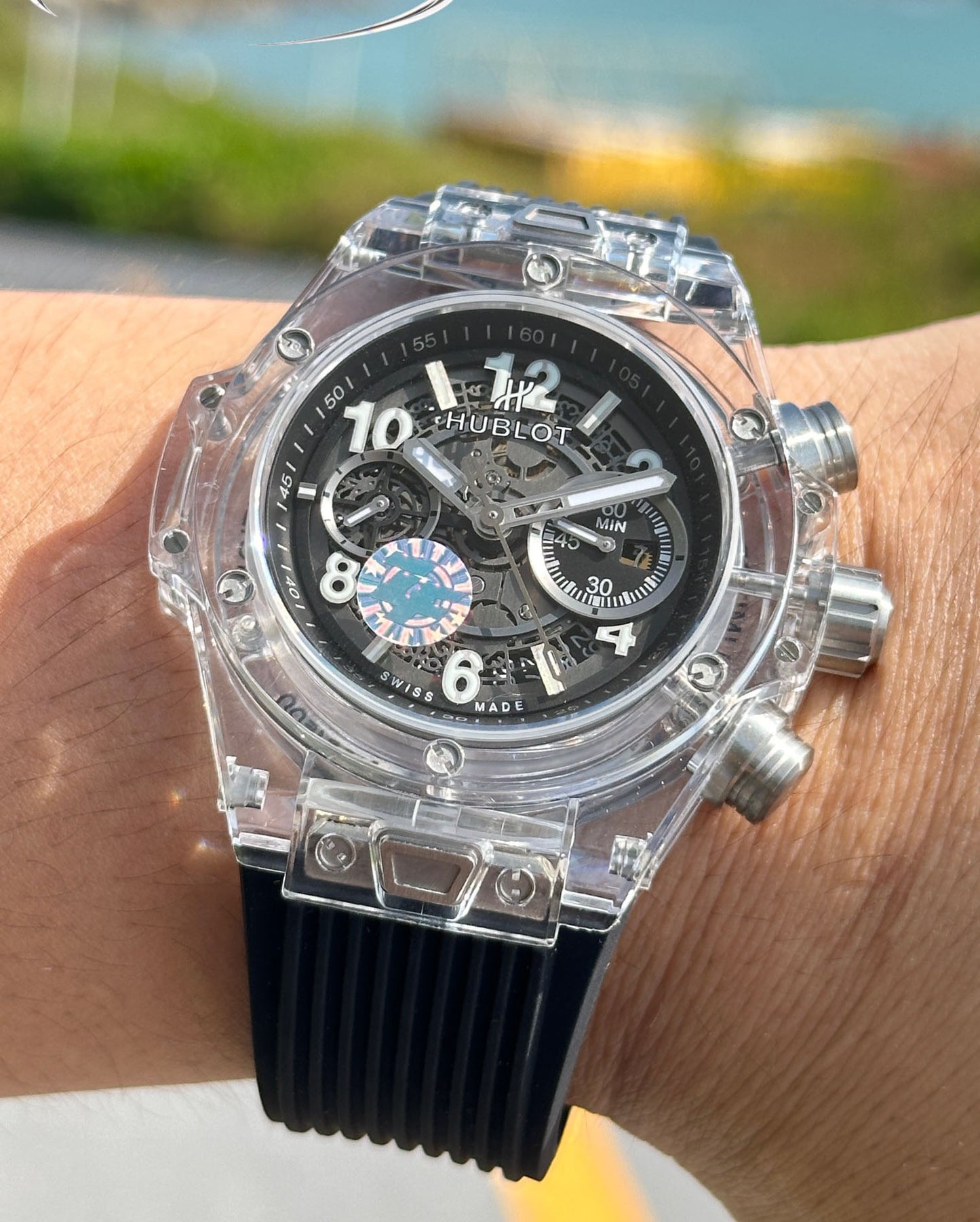 Hublot BIG BANG Classic Series 411.JX.4802.RT "Transparent Watch"