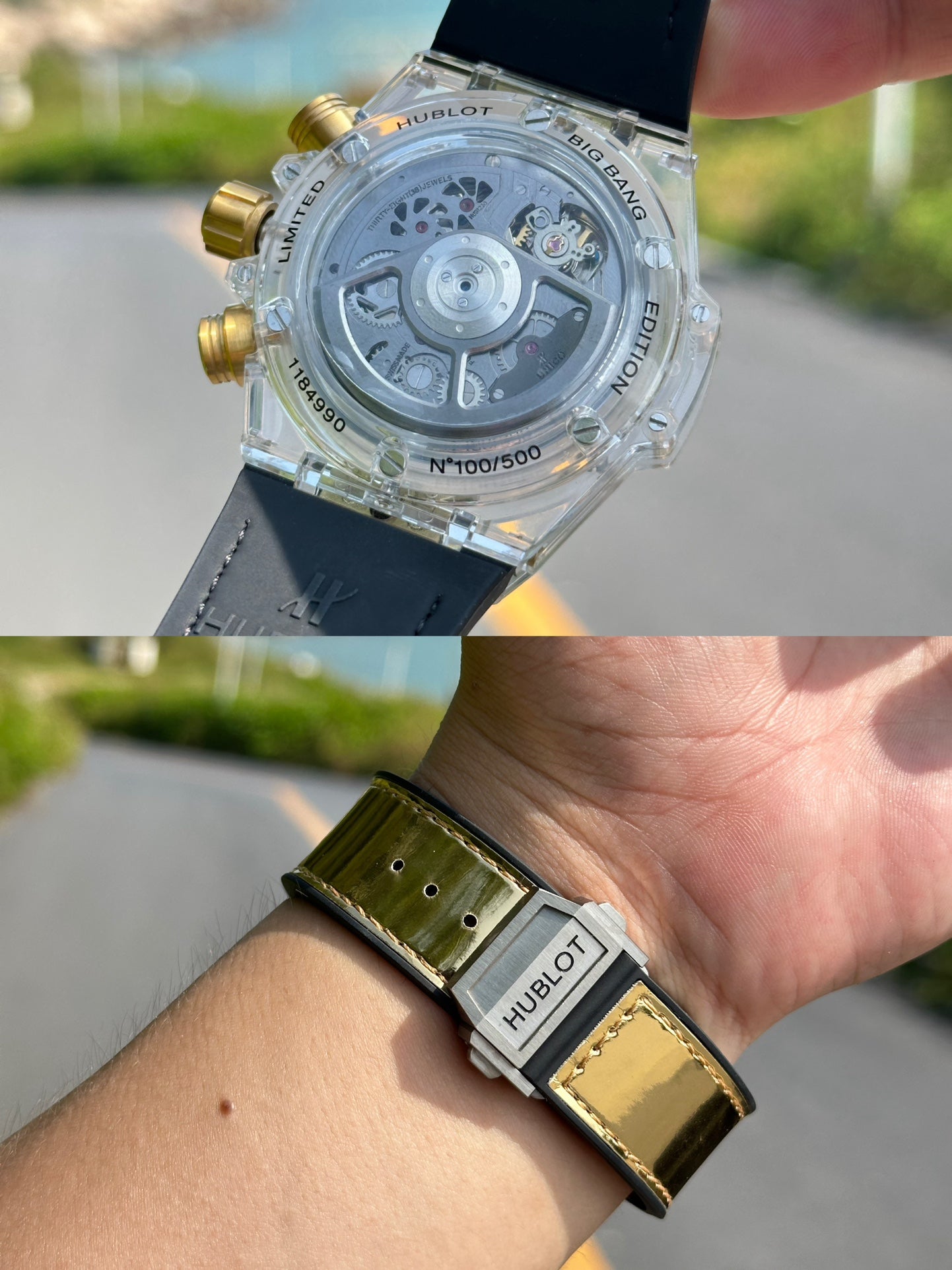 Hublot BIG BANG Classic Series 411.JX.4802.RT "Transparent Watch"