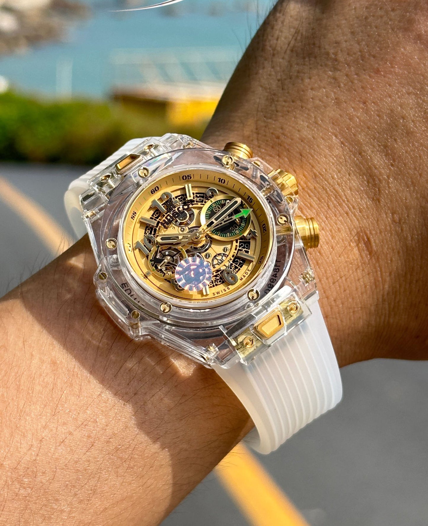 Hublot BIG BANG Classic Series 411.JX.4802.RT "Transparent Watch"