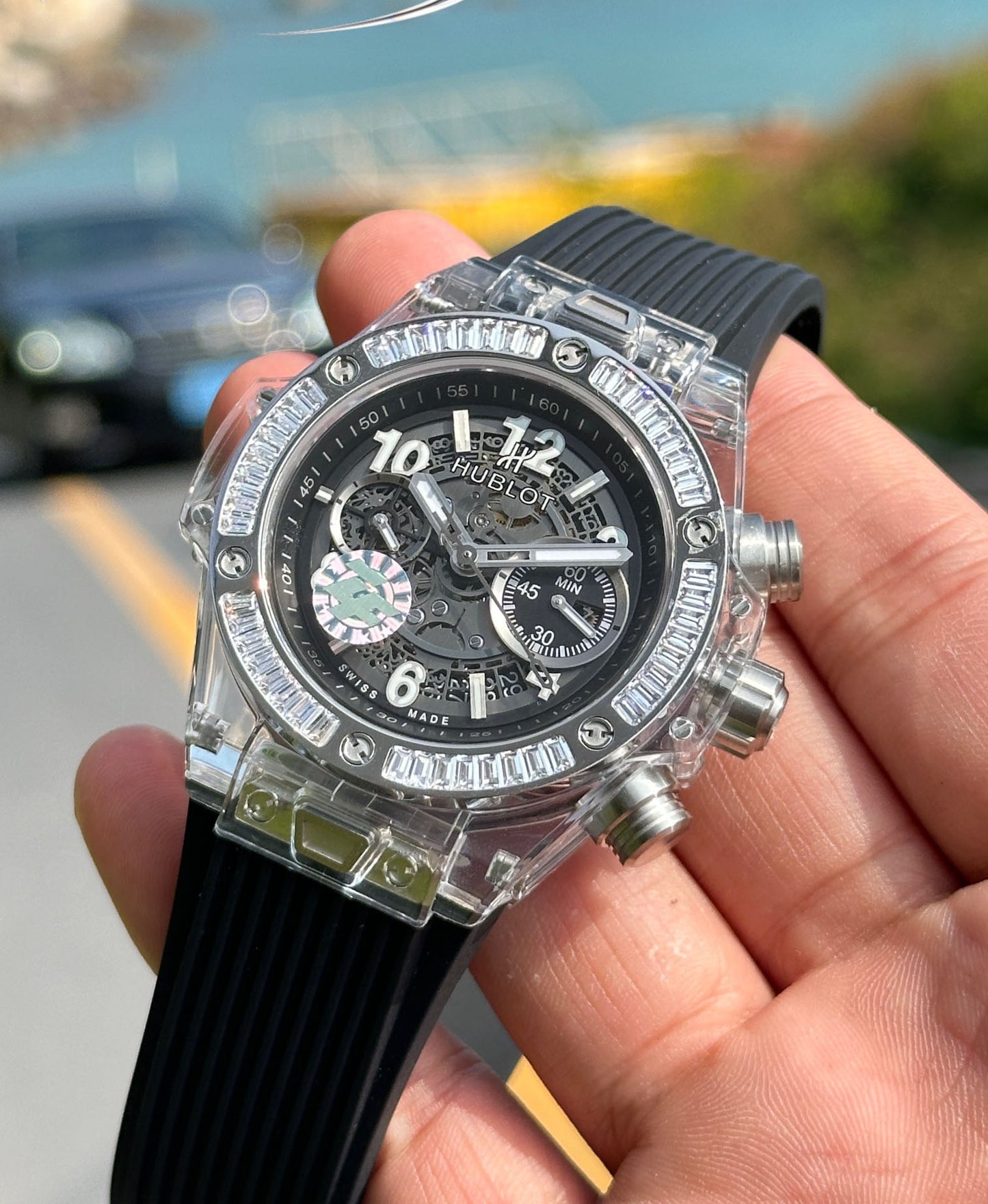 Hublot BIG BANG Classic Series 411.JX.4802.RT "Transparent Watch"