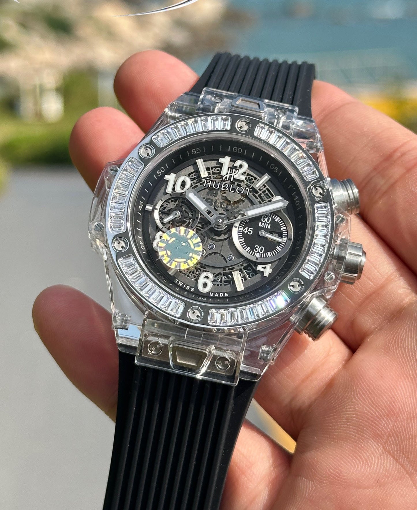 Hublot BIG BANG Classic Series 411.JX.4802.RT "Transparent Watch"