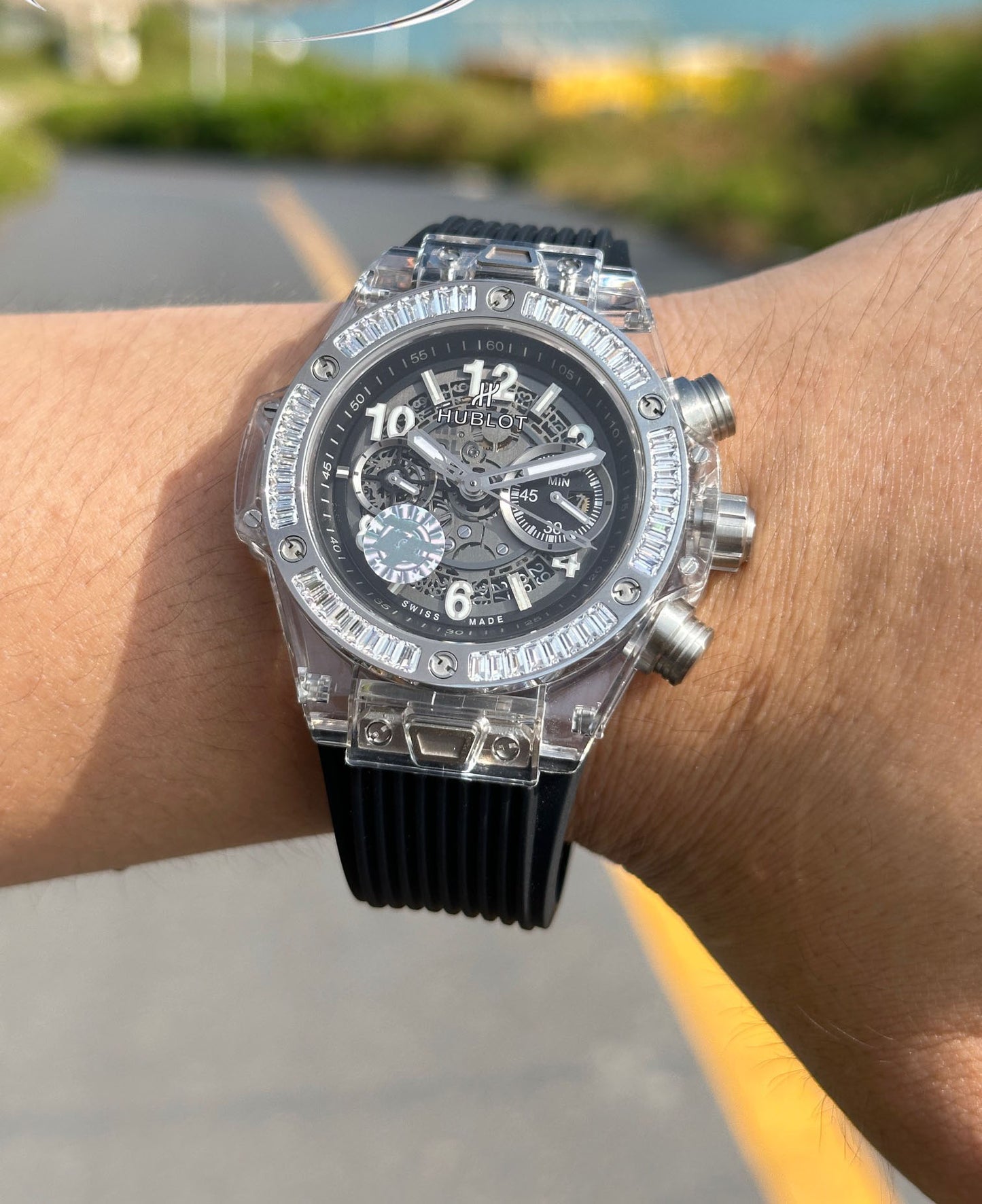 Hublot BIG BANG Classic Series 411.JX.4802.RT "Transparent Watch"