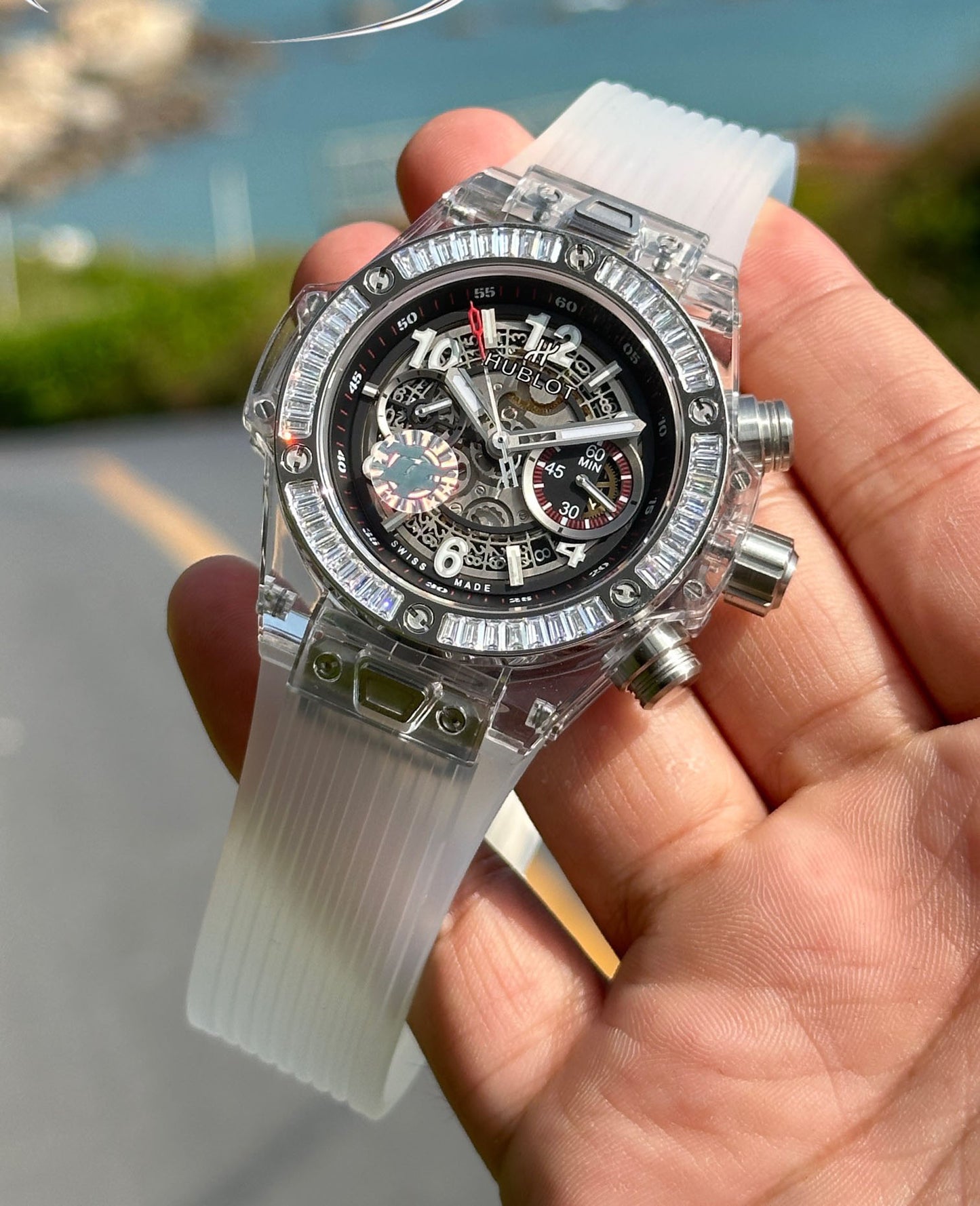 Hublot BIG BANG Classic Series 411.JX.4802.RT "Transparent Watch"