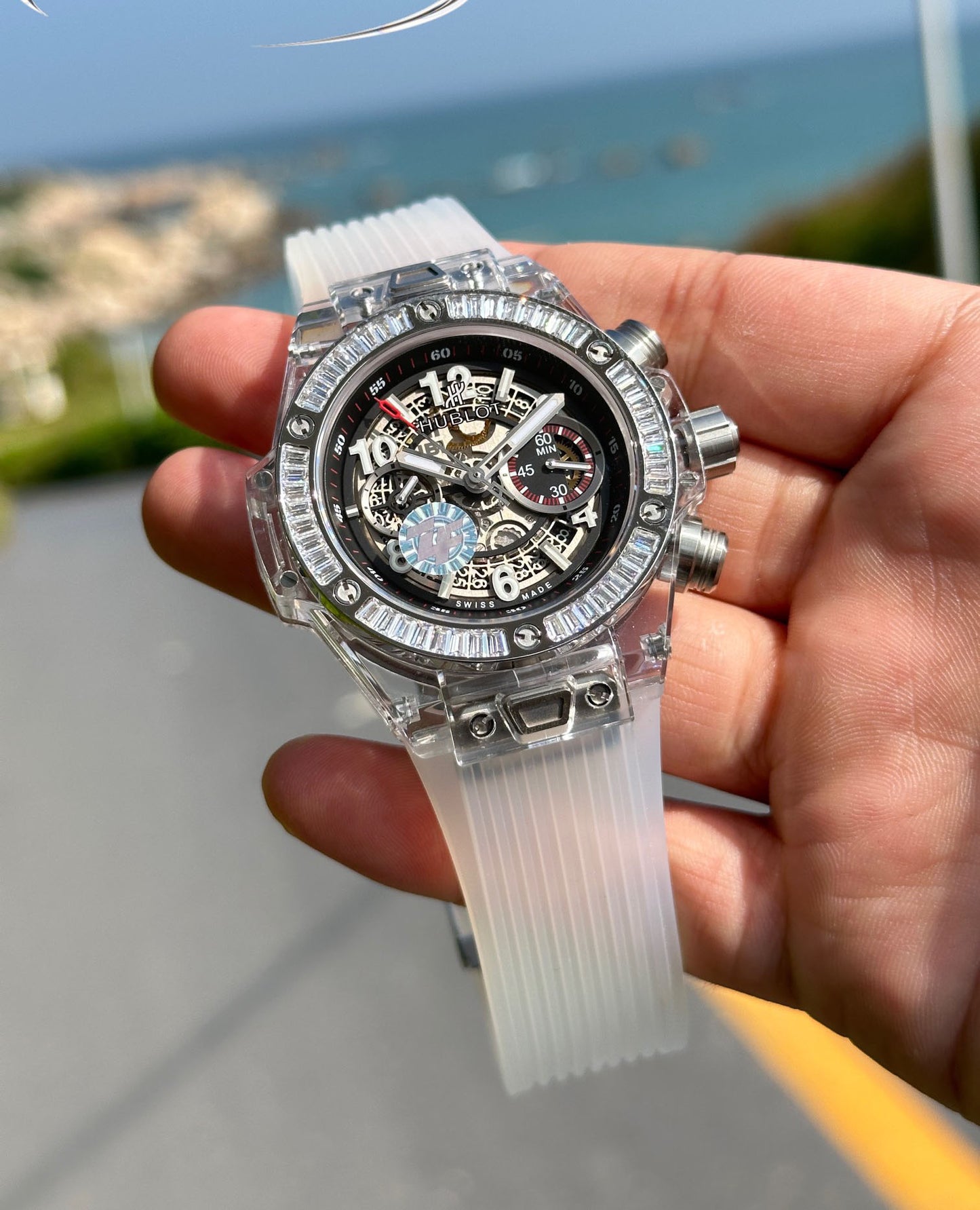 Hublot BIG BANG Classic Series 411.JX.4802.RT "Transparent Watch"