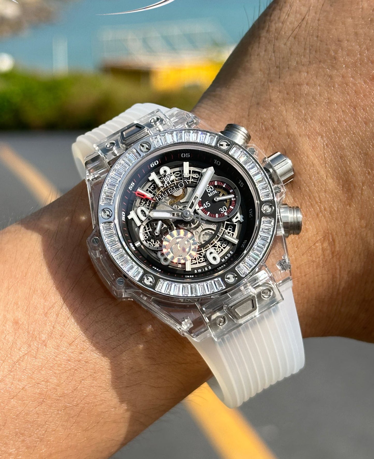 Hublot BIG BANG Classic Series 411.JX.4802.RT "Transparent Watch"