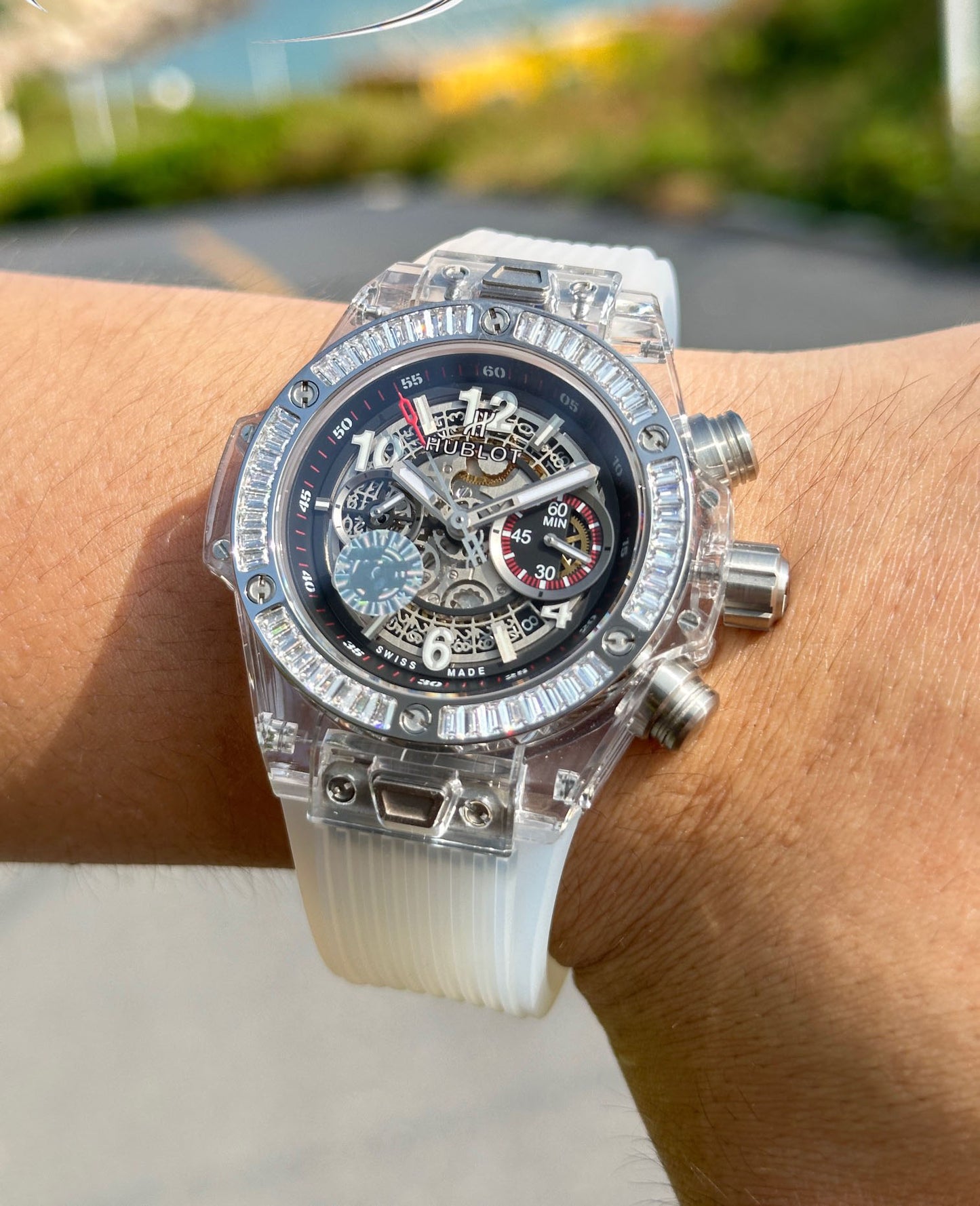 Hublot BIG BANG Classic Series 411.JX.4802.RT "Transparent Watch"