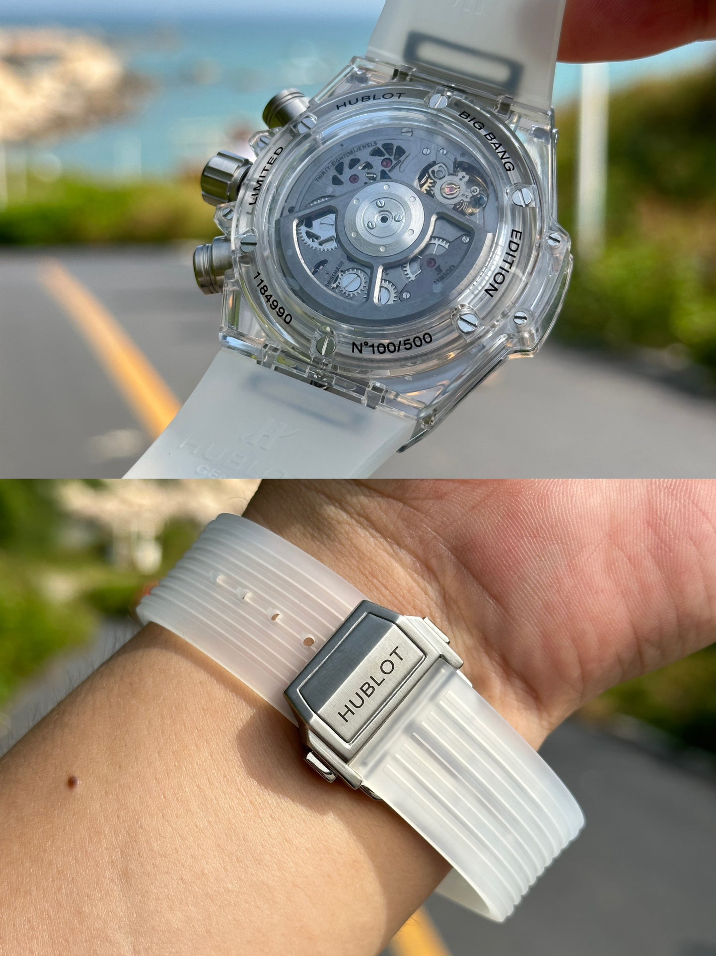 Hublot BIG BANG Classic Series 411.JX.4802.RT "Transparent Watch"