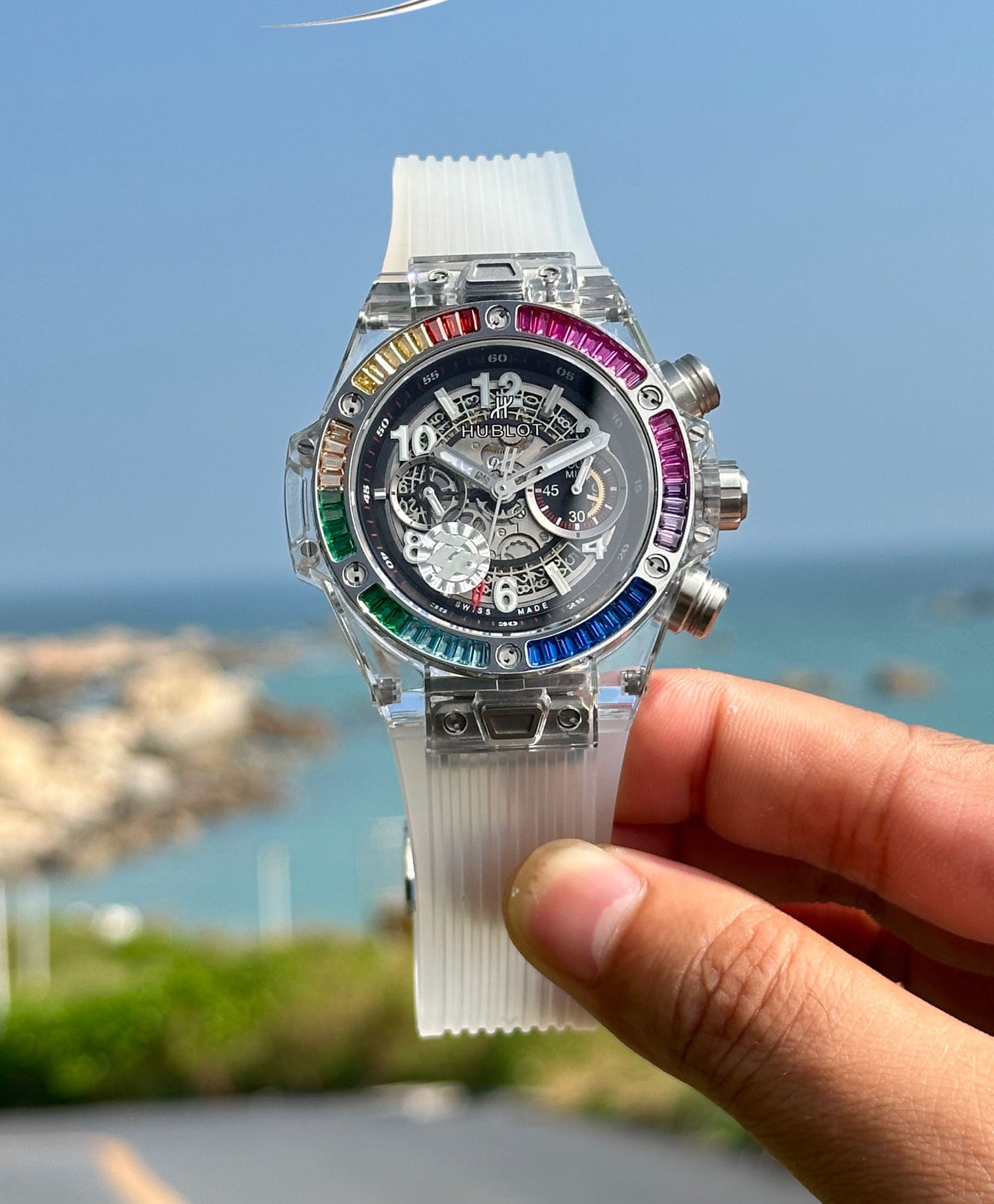 Hublot BIG BANG Classic Series 411.JX.4802.RT "Transparent Watch"