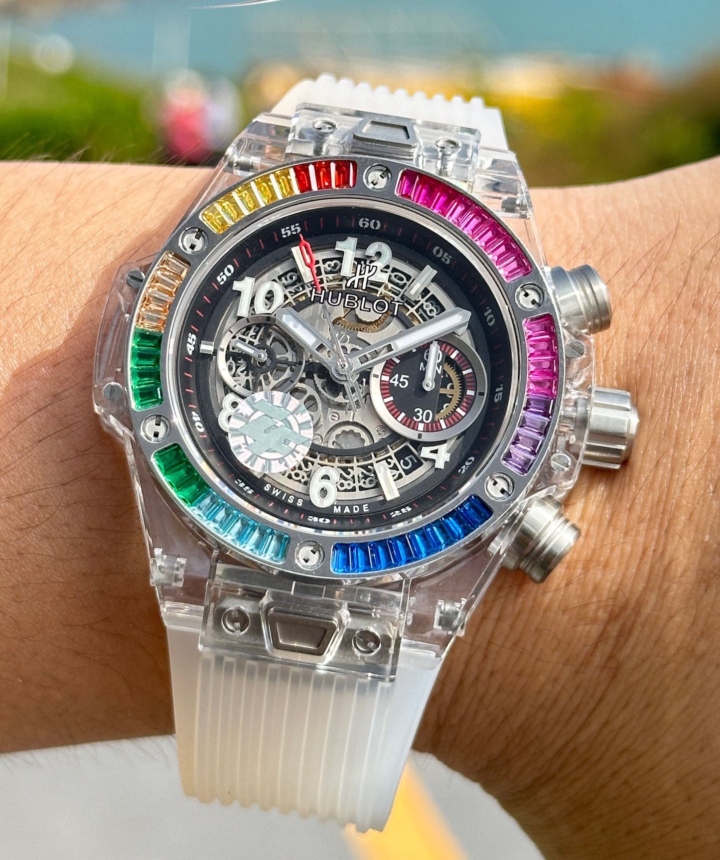 Hublot BIG BANG Classic Series 411.JX.4802.RT "Transparent Watch"