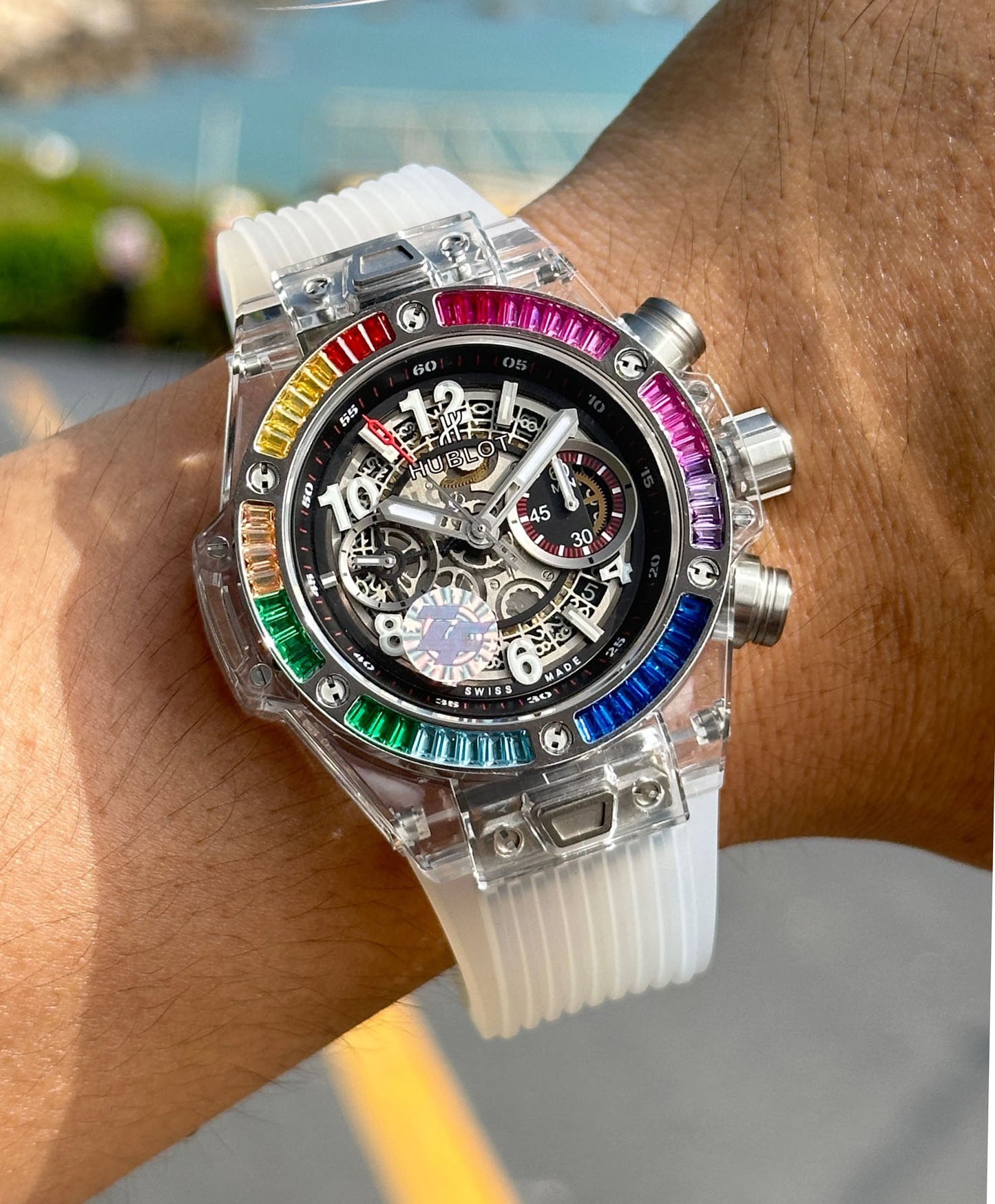 Hublot BIG BANG Classic Series 411.JX.4802.RT "Transparent Watch"