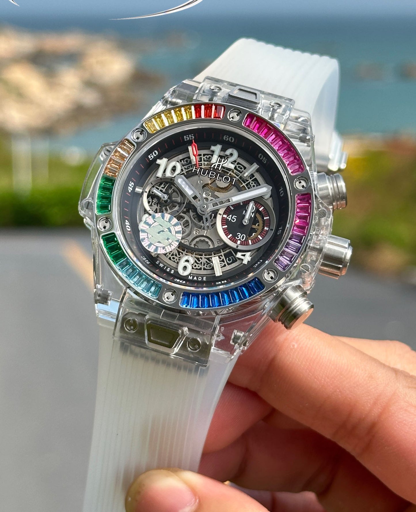 Hublot BIG BANG Classic Series 411.JX.4802.RT "Transparent Watch"