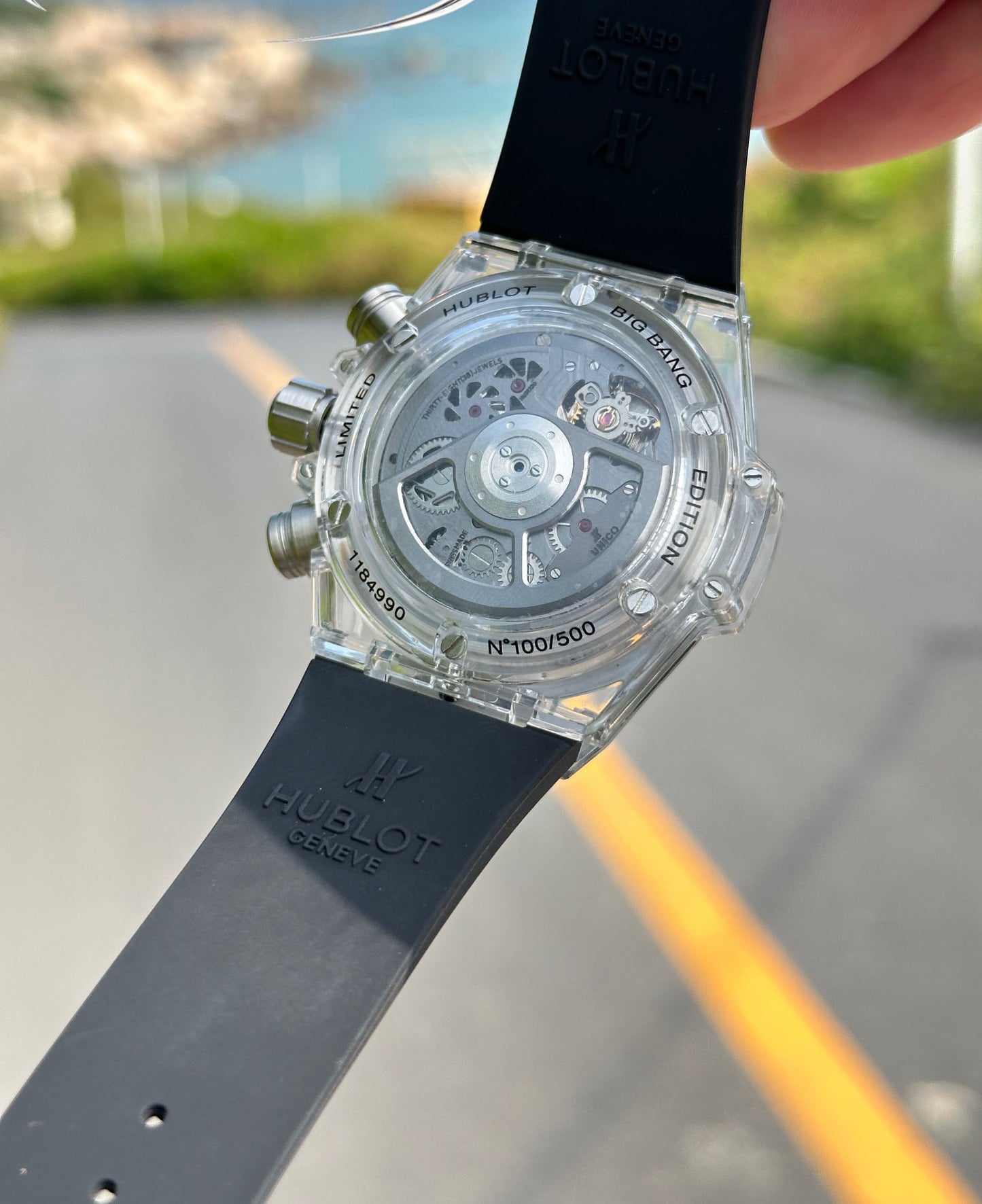 Hublot BIG BANG Classic Series 411.JX.4802.RT "Transparent Watch"