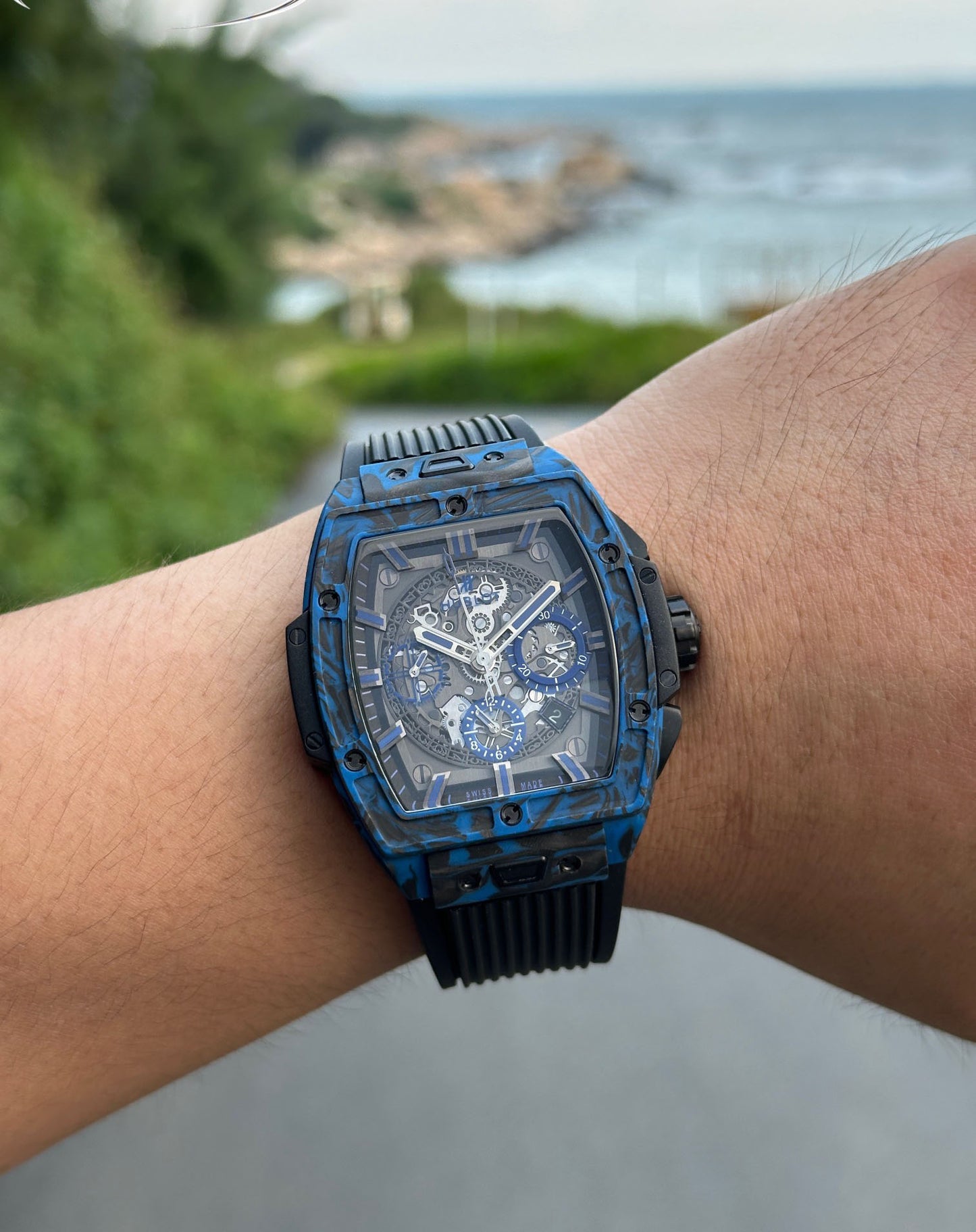 Hublot Soul Series Blue Carbon Fiber Watch