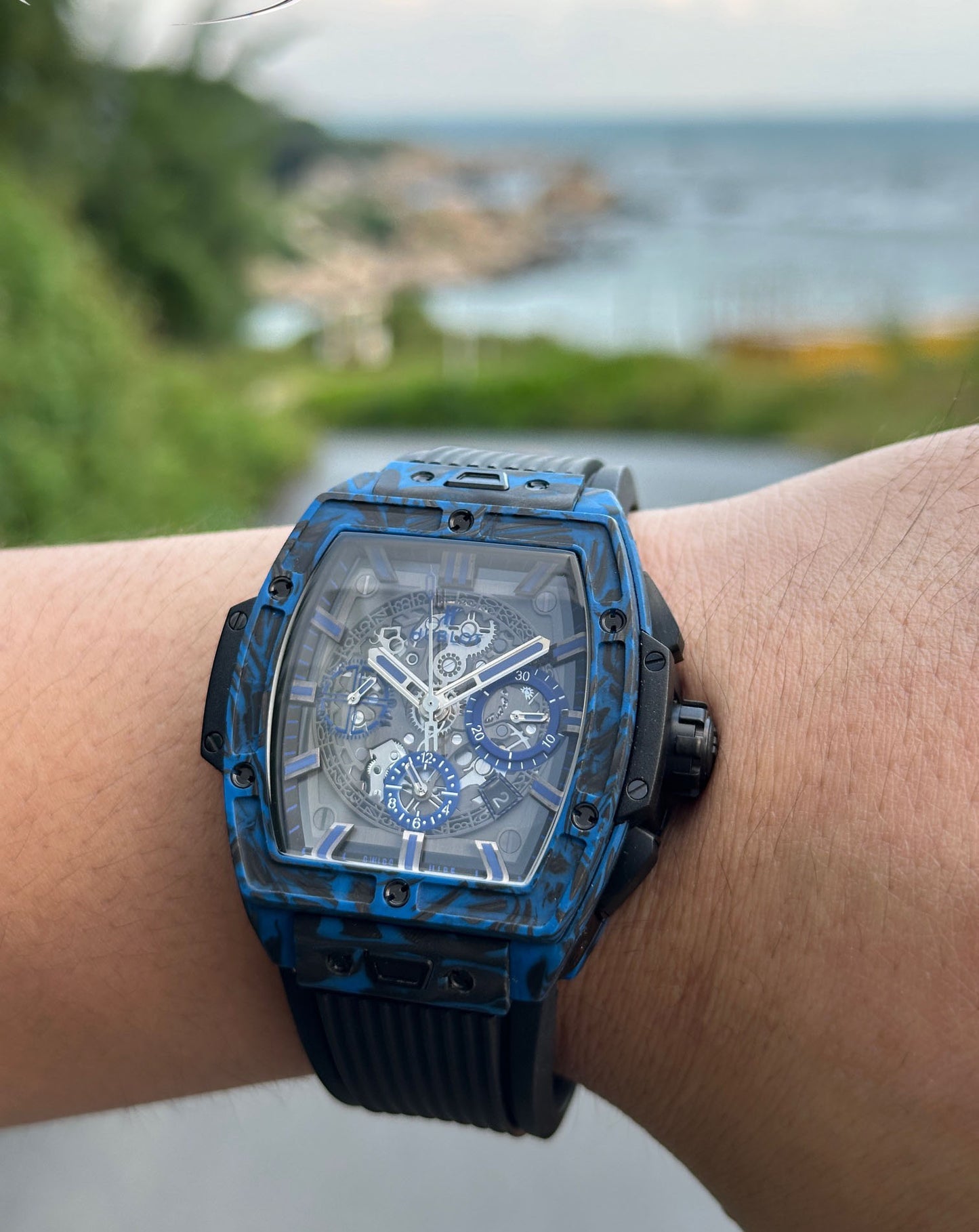 Hublot Soul Series Blue Carbon Fiber Watch