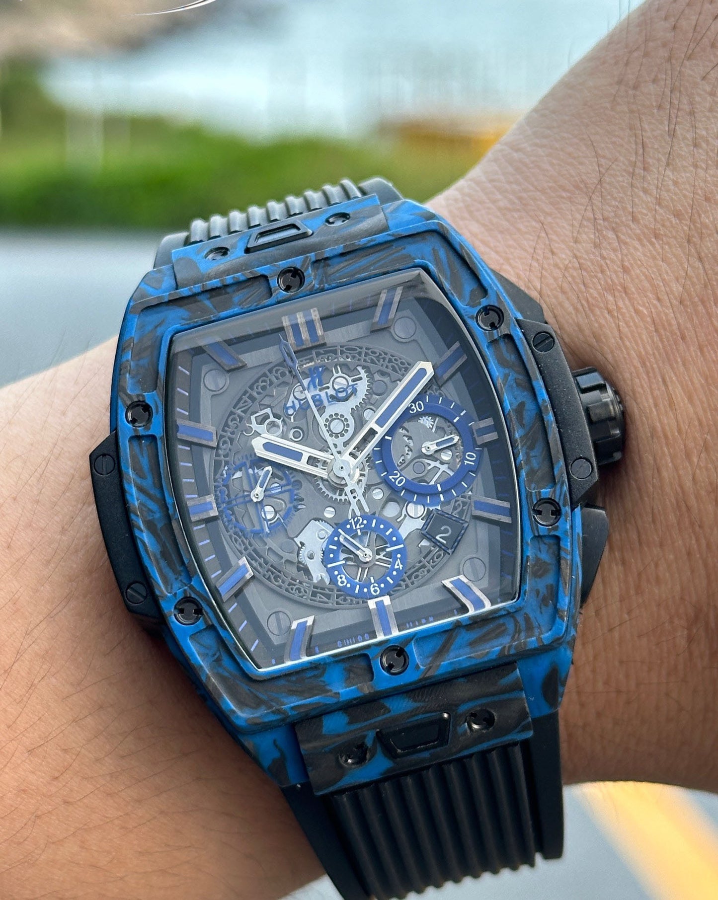 Hublot Soul Series Blue Carbon Fiber Watch