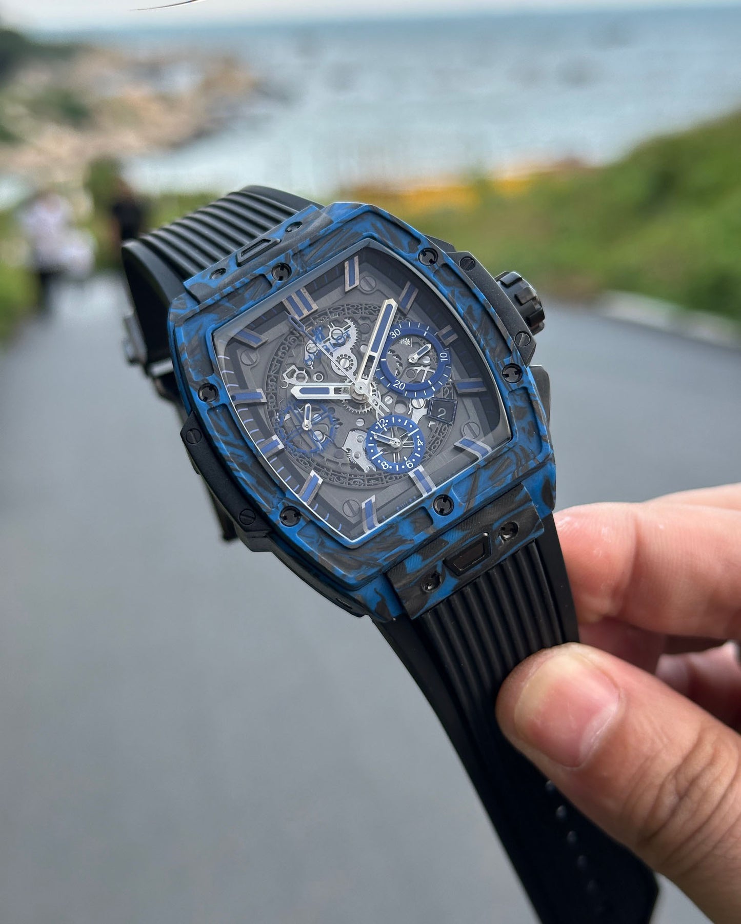 Hublot Soul Series Blue Carbon Fiber Watch