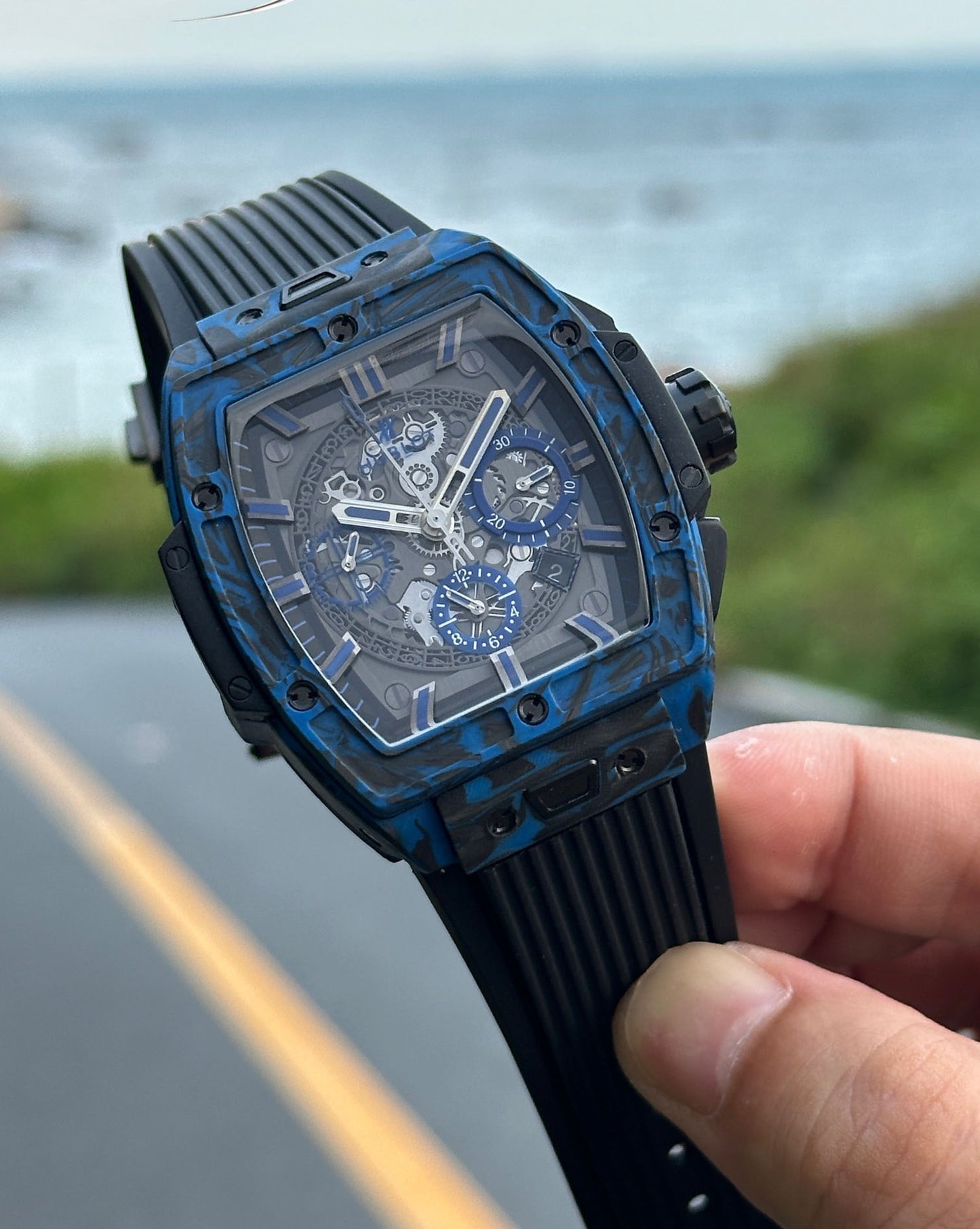 Hublot Soul Series Blue Carbon Fiber Watch