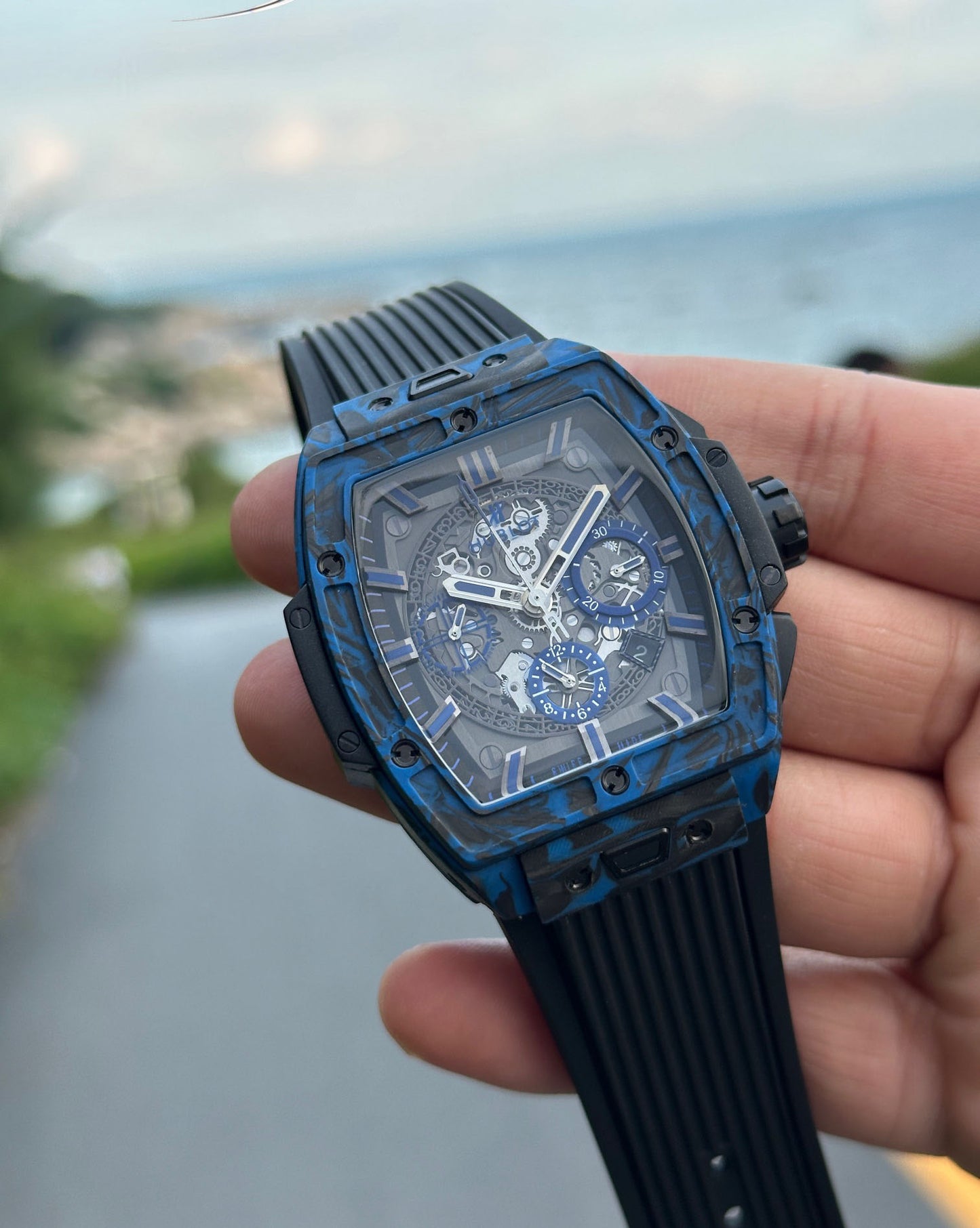 Hublot Soul Series Blue Carbon Fiber Watch