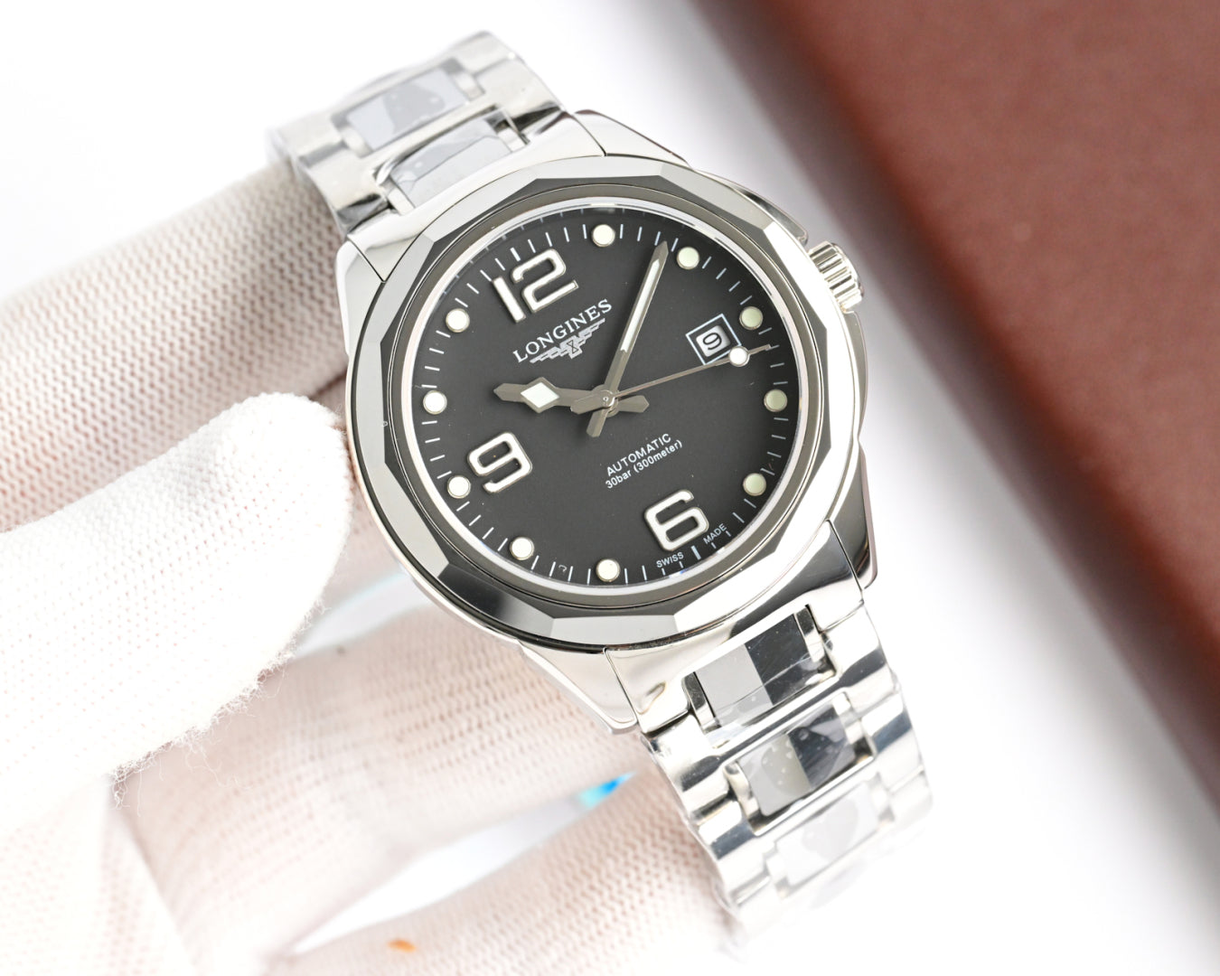 Longines minimalist tungsten steel mechanical watch