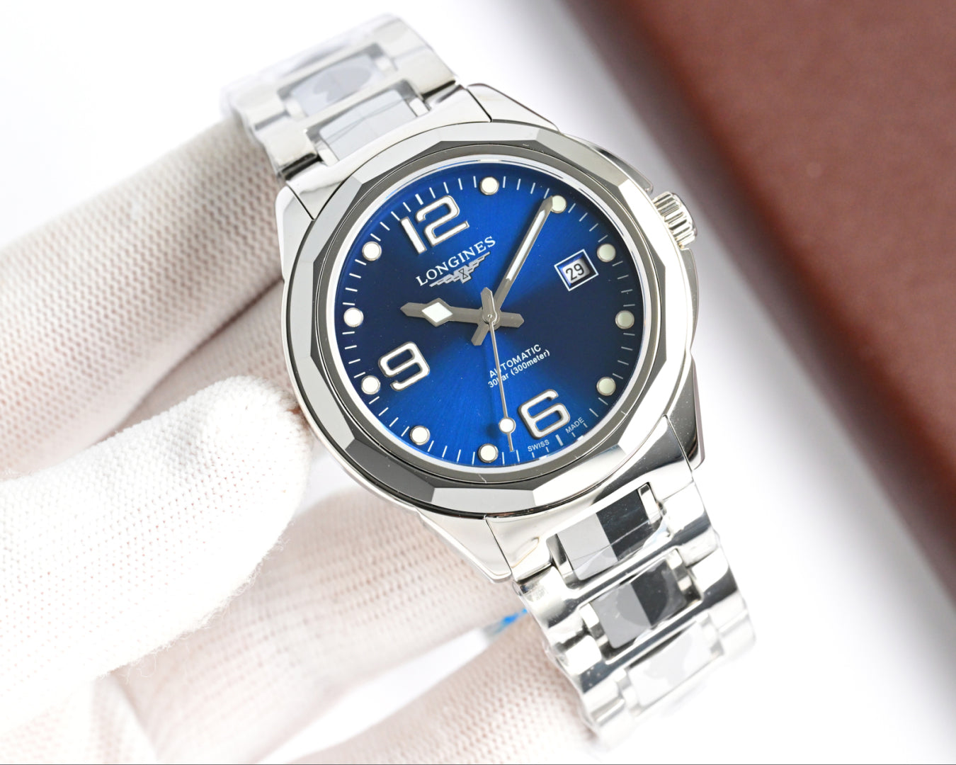 Longines minimalist tungsten steel mechanical watch