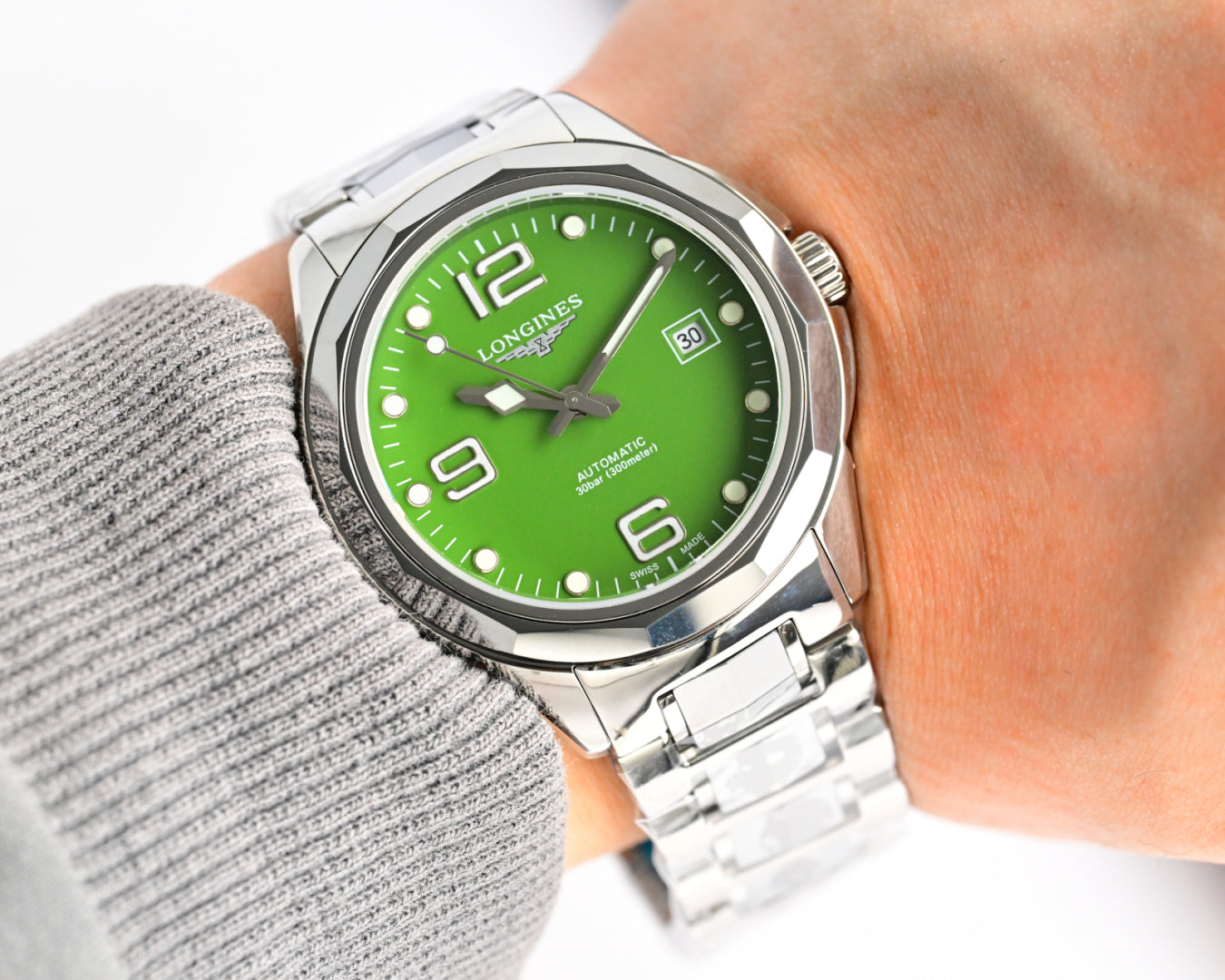Longines minimalist tungsten steel mechanical watch