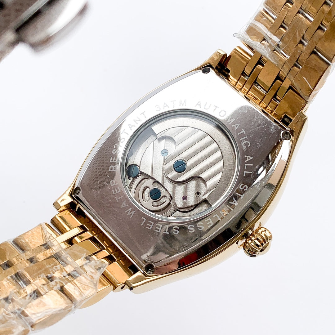 Longines high-quality stainless steel strap square watch